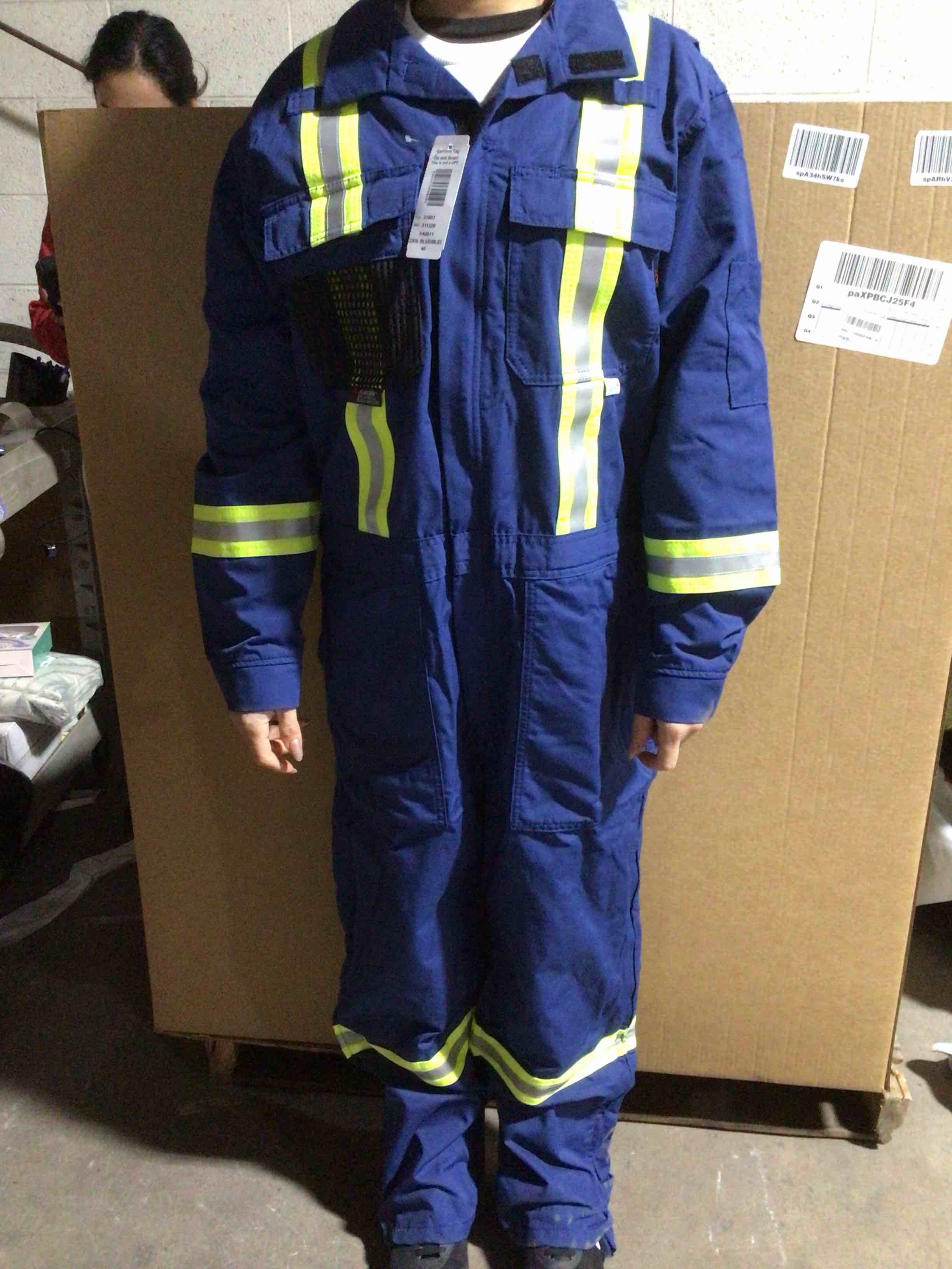 DUCK INSULATED SAFETY COVERALL, size 66