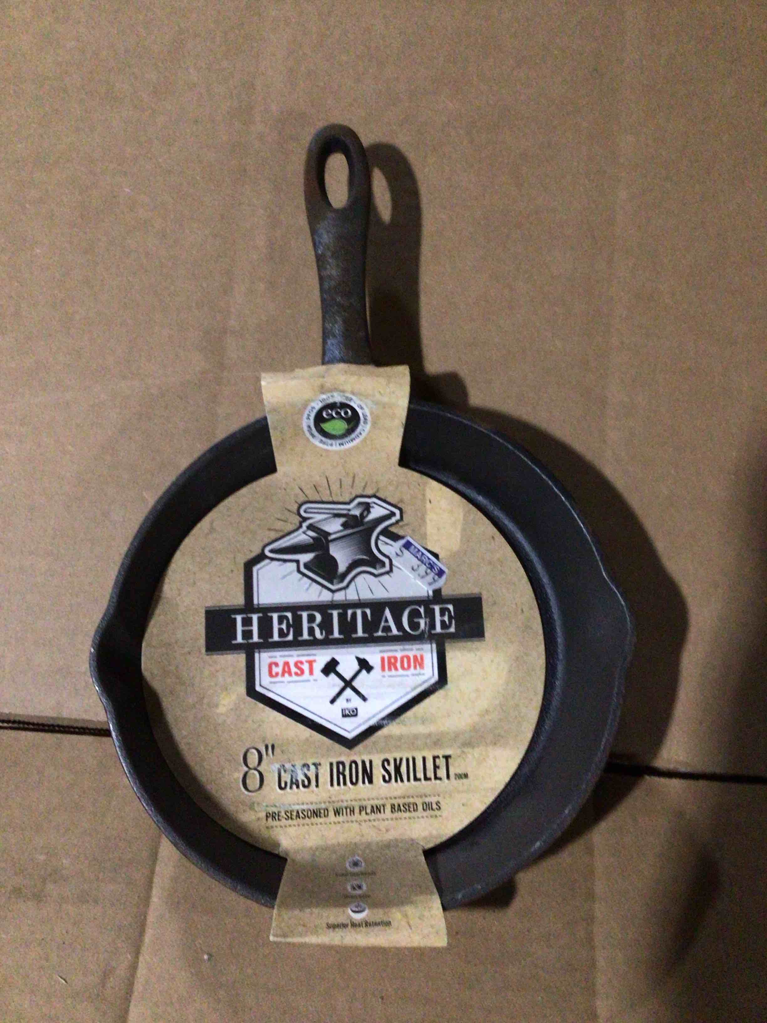 Heritage Cast Iron 8” Cast Iron Skillet 