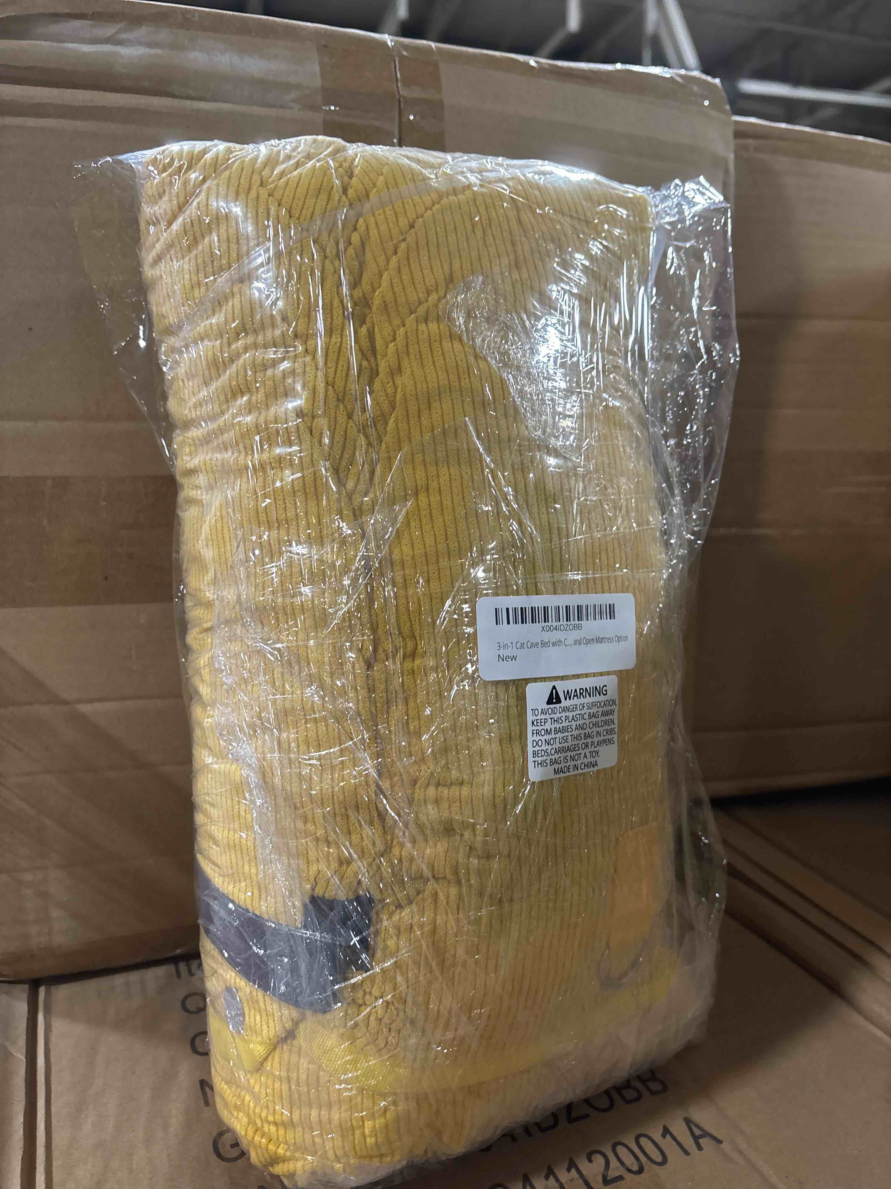 Cozy Cat Cave Bed for Indoor Cats – Enclosed Self-Warming Hideout with Soft Cushion, Portable 3-in-1 Nest Design Converts to Open Mattress