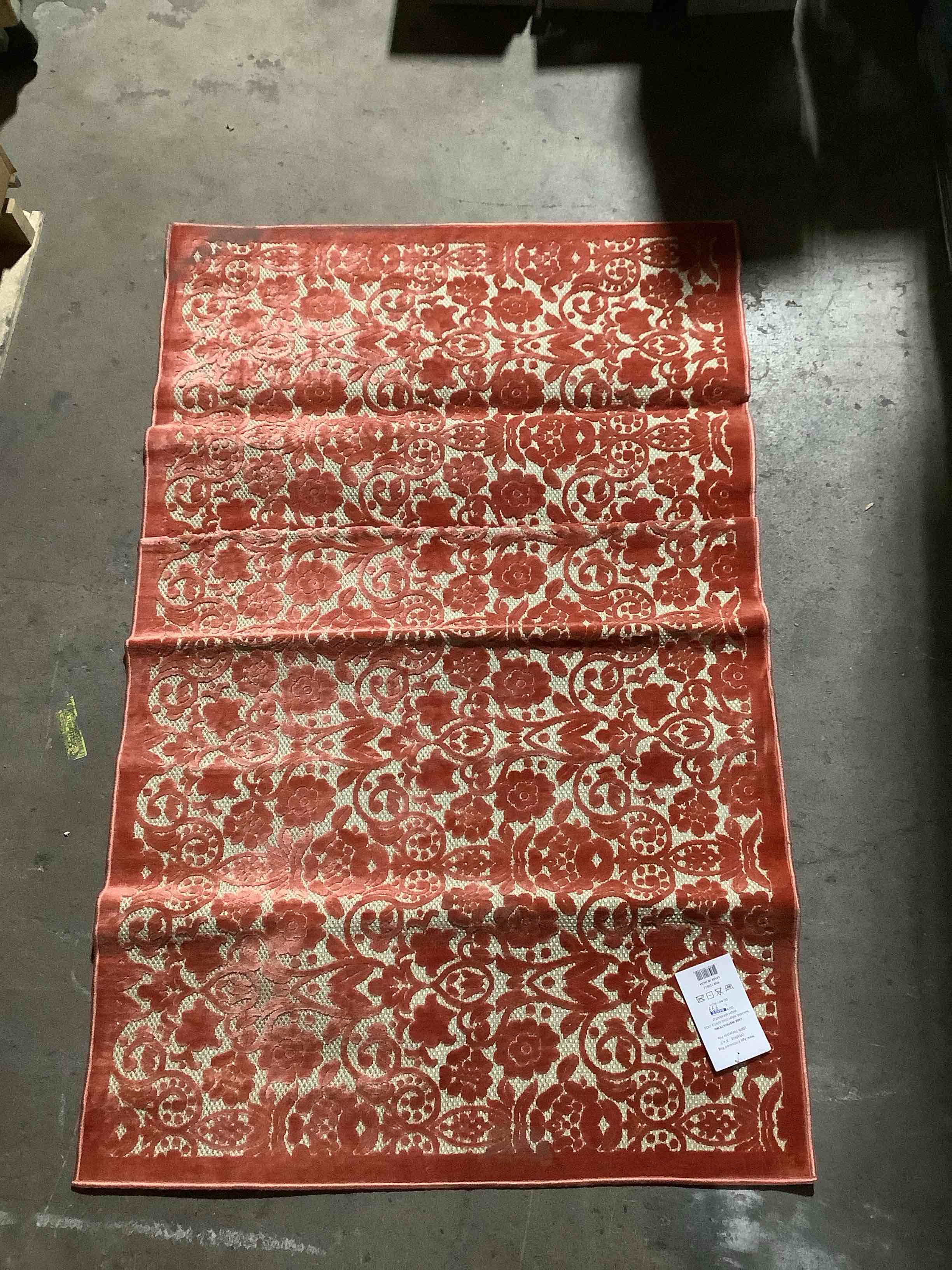 New Age Embossed Rug ORANGE 3 X 5M 100% Polyester Pile