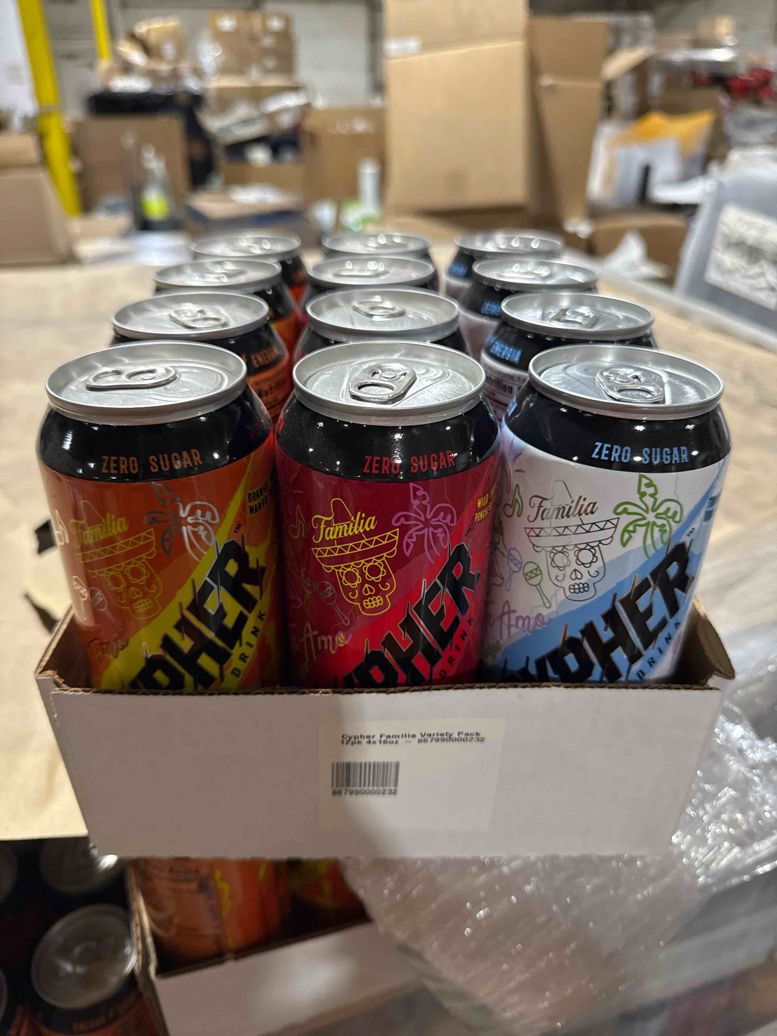 Cypher Sugar Free Energy Drink Variety 12 Pack (BB 6/2025) 