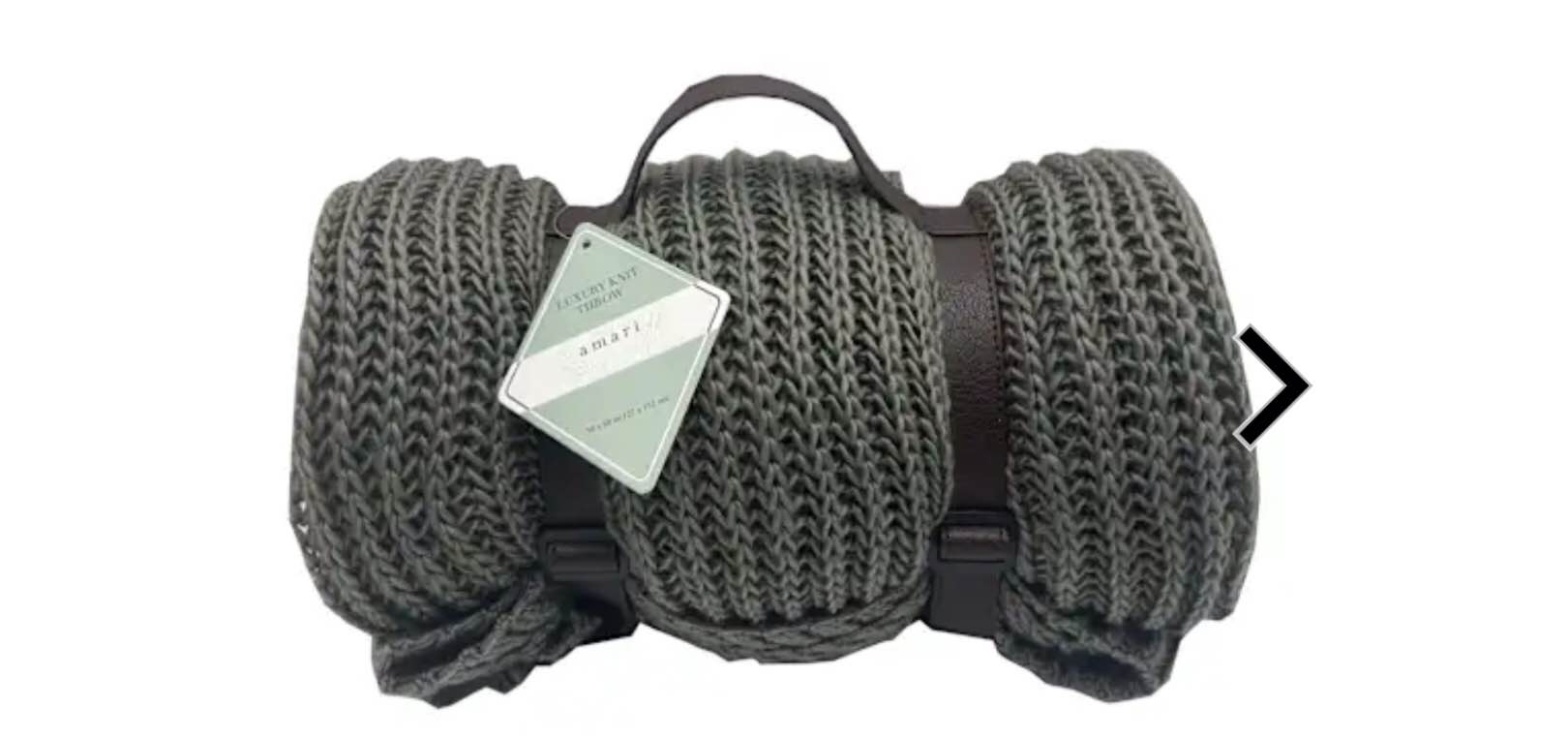 Amari 50 X 60 Luxury Rolled Knit Throw 