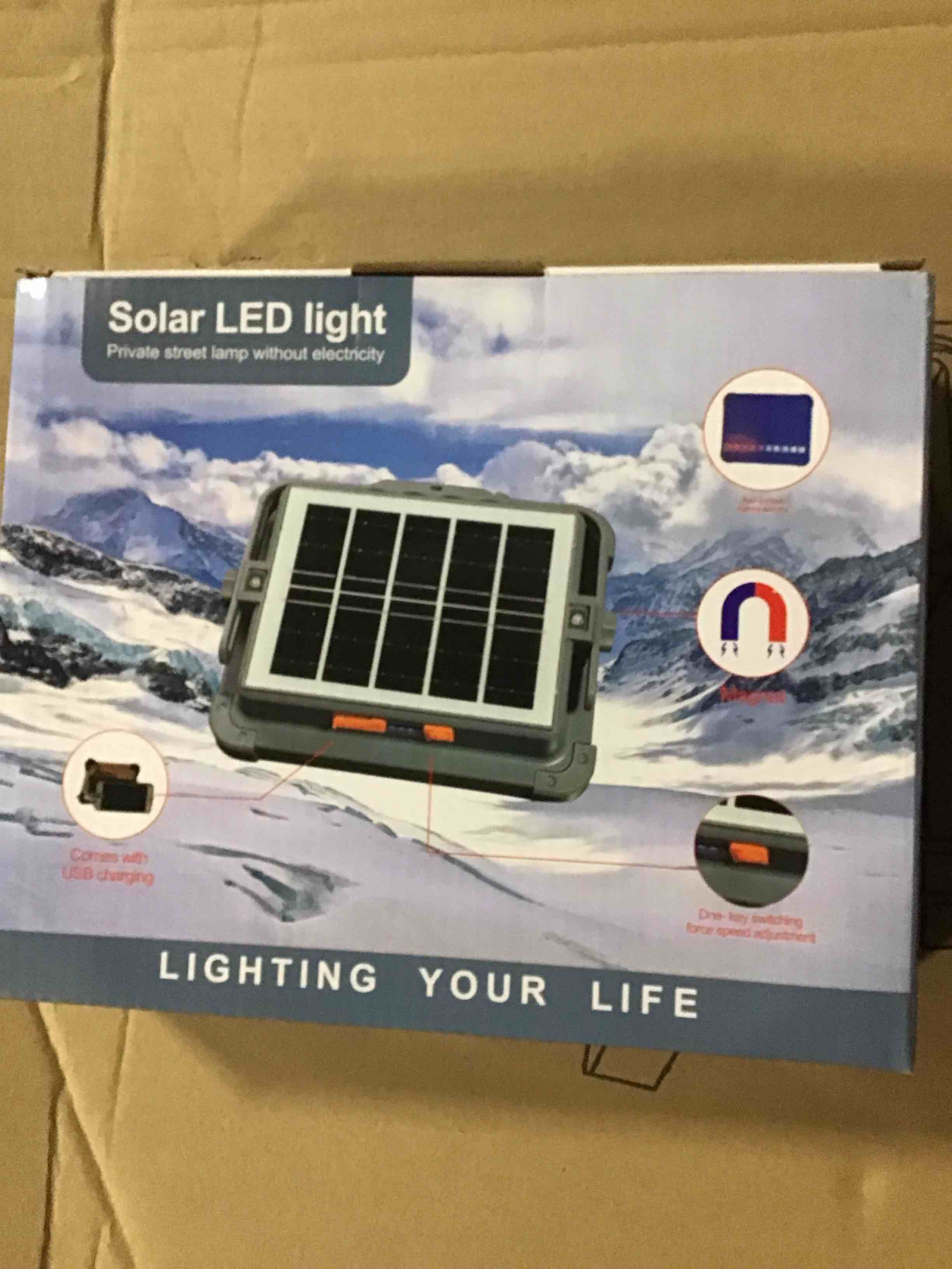 Condition photo showing New/Like New for Solar LED light private street lamp without electricity