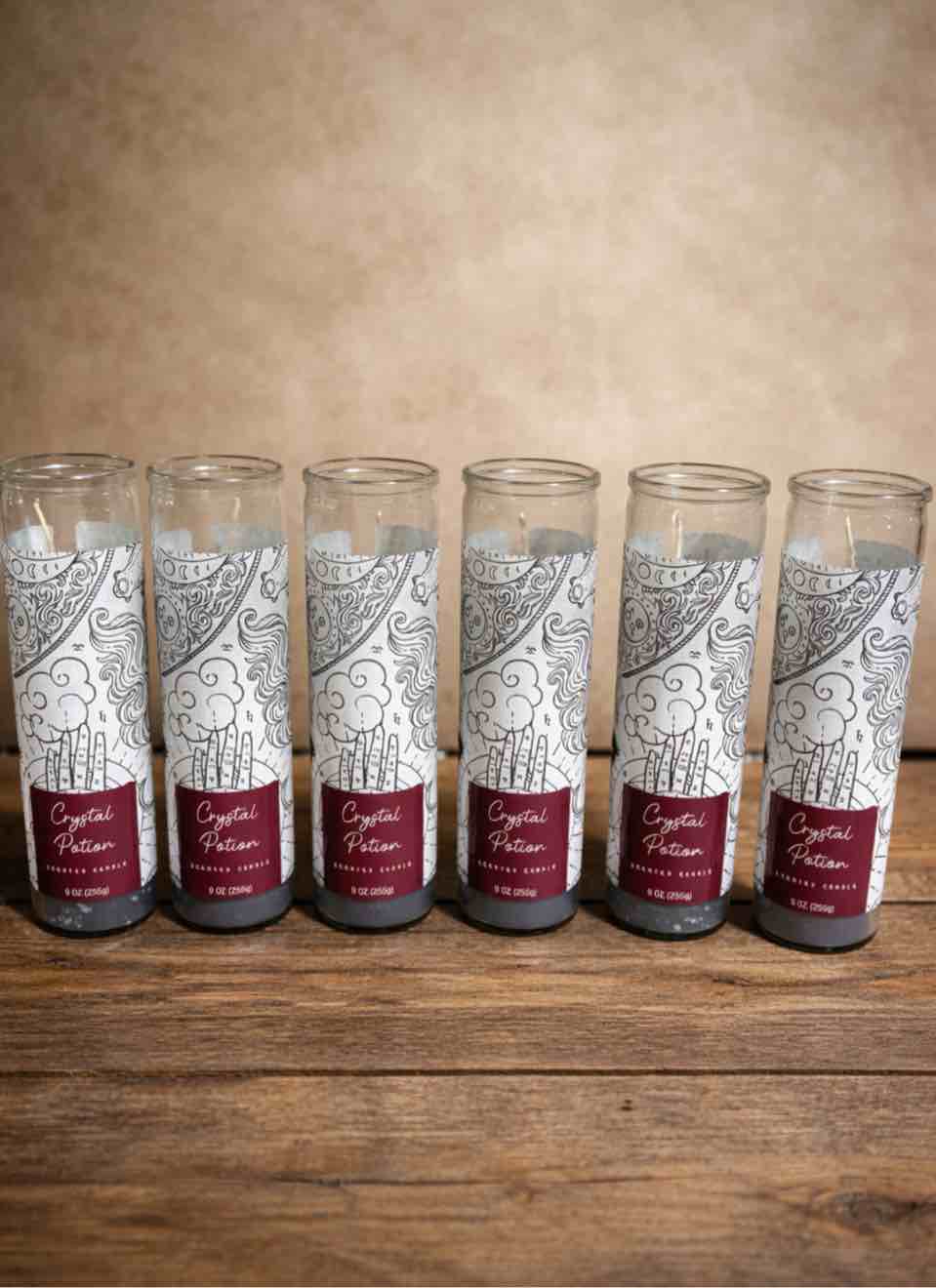 Case of 6 Crystal Potion Scented Candle 9oz 