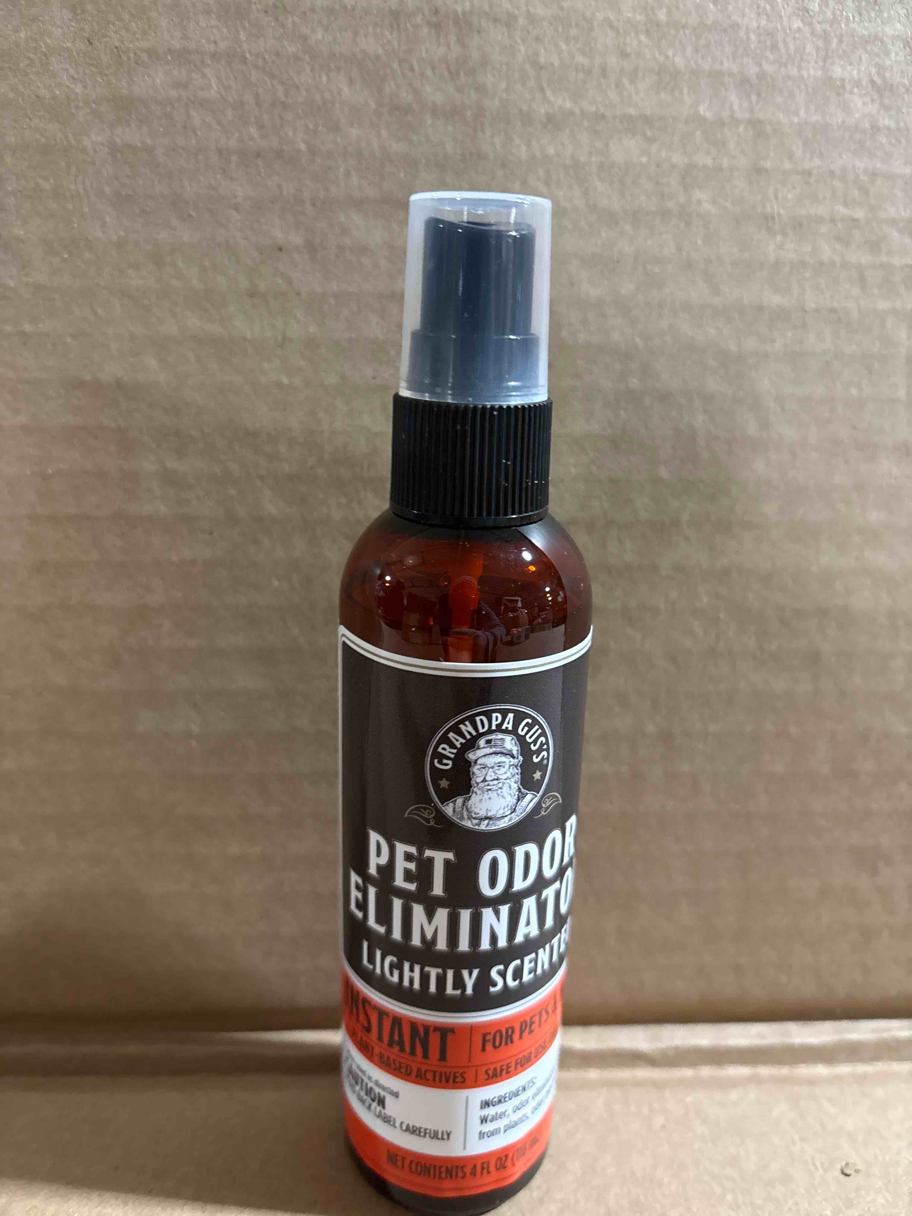 Condition photo showing Brand New for grandpa gus’s pet odor eliminator unscented 4 ounce