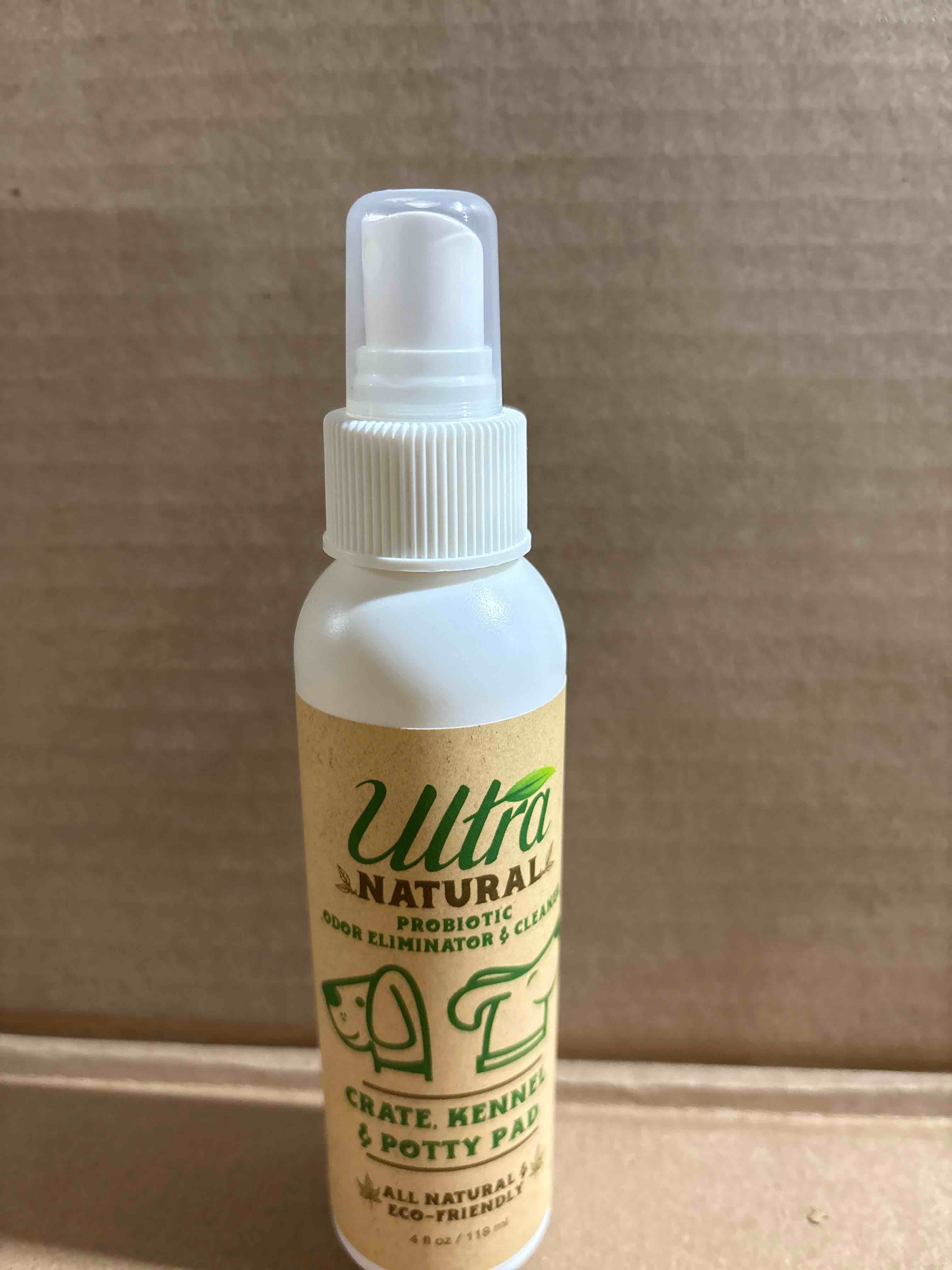 Condition photo showing New/Like New for crate, kennel, & potty pad probiotic odor eliminator 4 oz spray