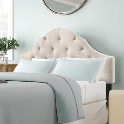 Belle Isle Furniture Winter Park Queen Headboard - Beige Shimmer Linen