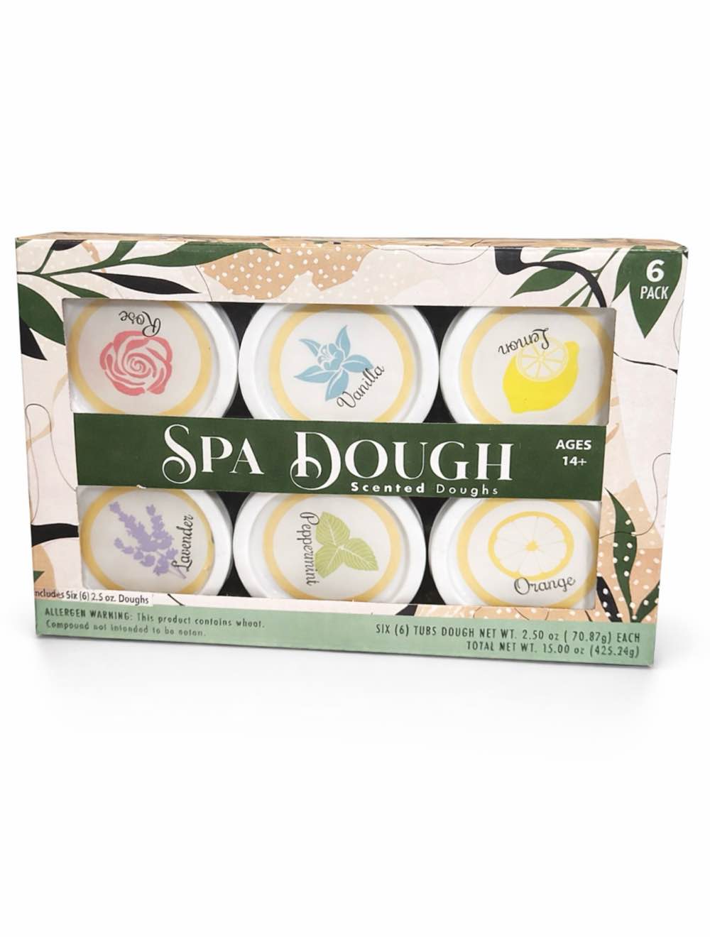 CREATIVE KIDS 6 PC Spa Dough Scented Dough Set, Aromatherapy