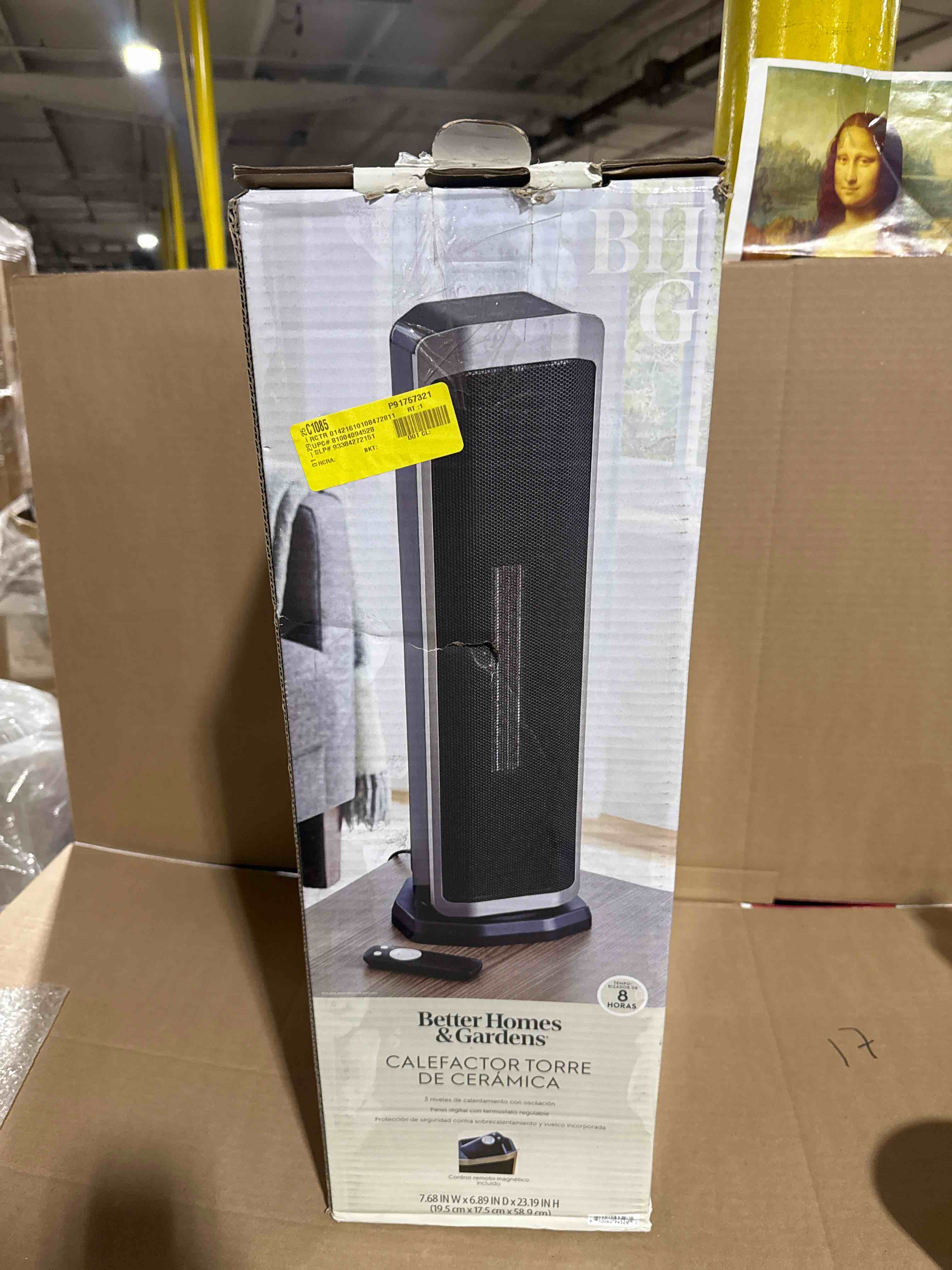 Condition photo showing Good Condition for Better Homes & Gardens 23  Electric Ceramic Tower Heater  LED Display & Remote Storage