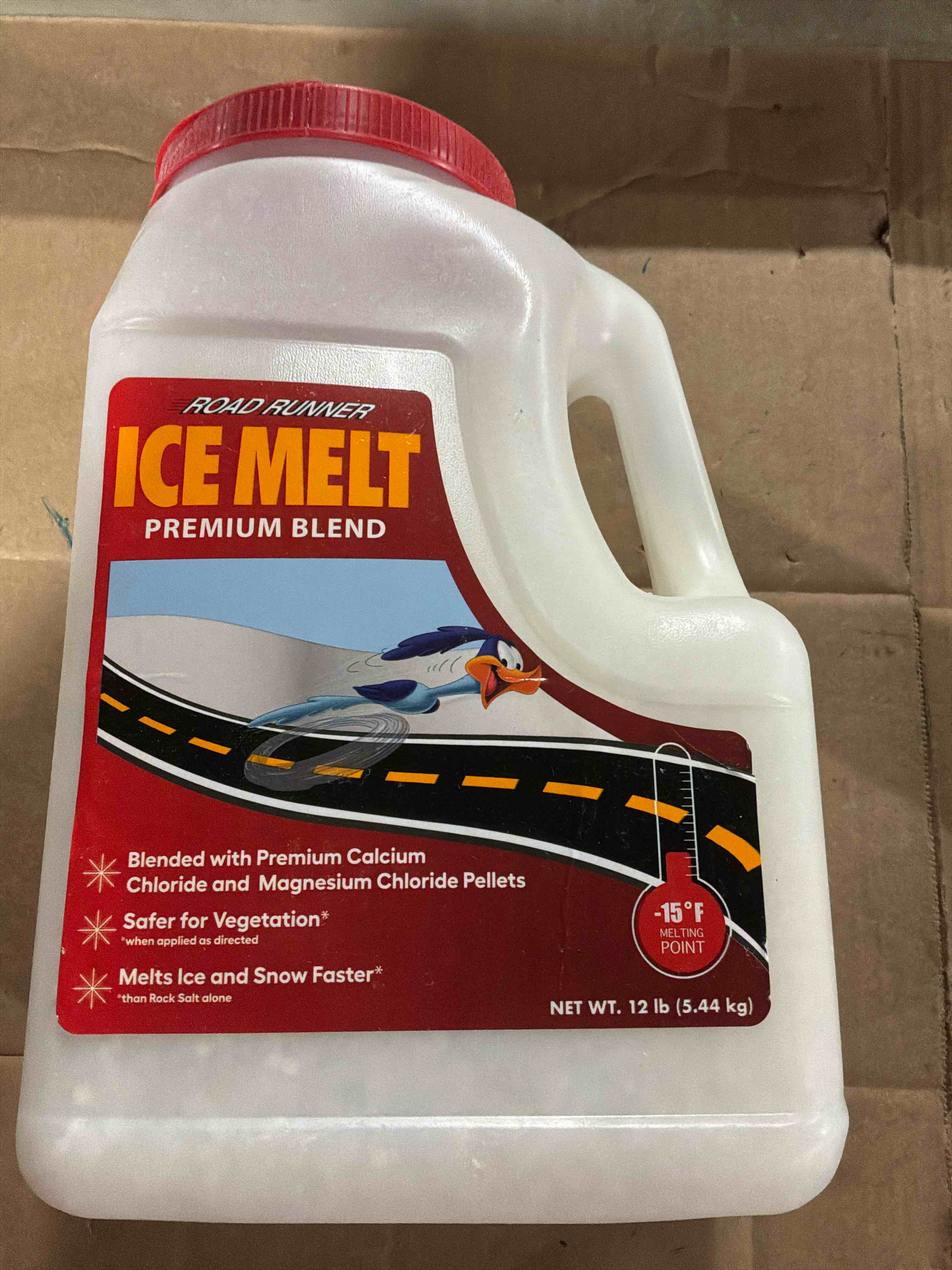 scotwood industries 12j-rr road runner premium ice melter, 12-pound white 1 count (pack of 1)