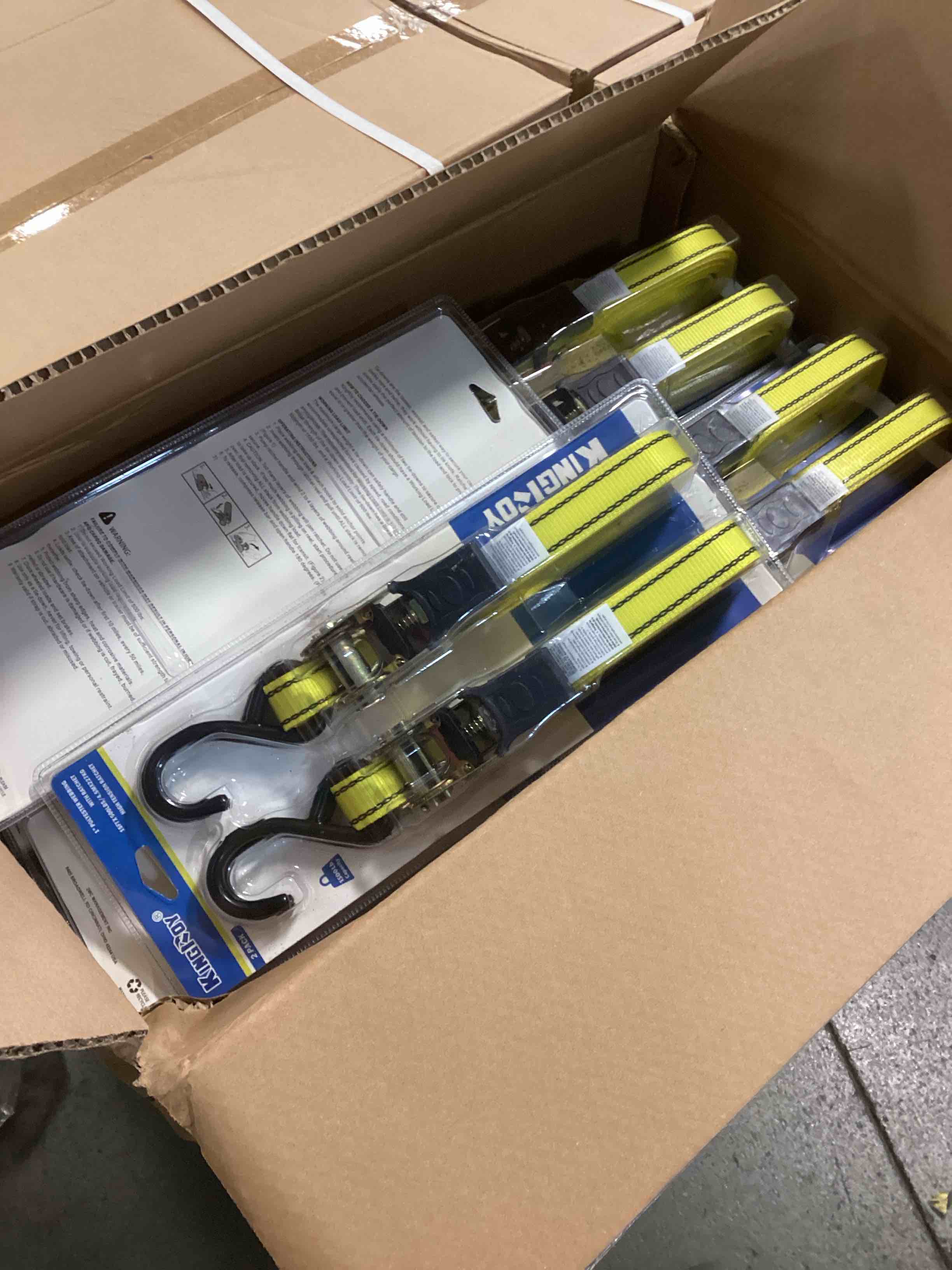 Condition photo showing New/Like New for (Case pack of 20) King Tie Downs & Straps 18 boxes 