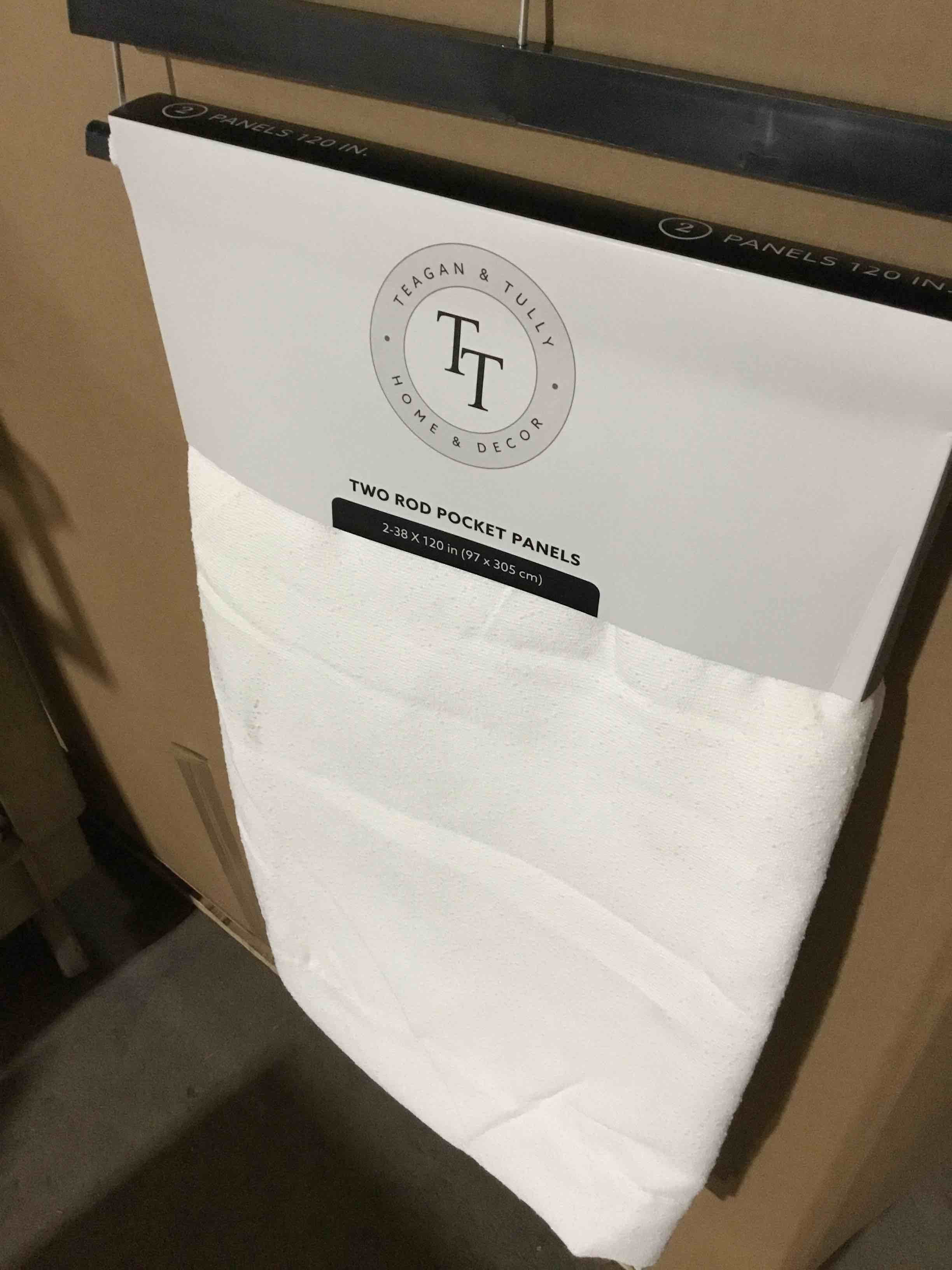 Condition photo showing New/Like New for TWOPAGES Thermal Insulated Blackout Window Curtain Drape for Bedroom Pinch Pleated and Back Tab Room Darkening Curtain for Living Room, 97x305 cm, 1 Panel, White