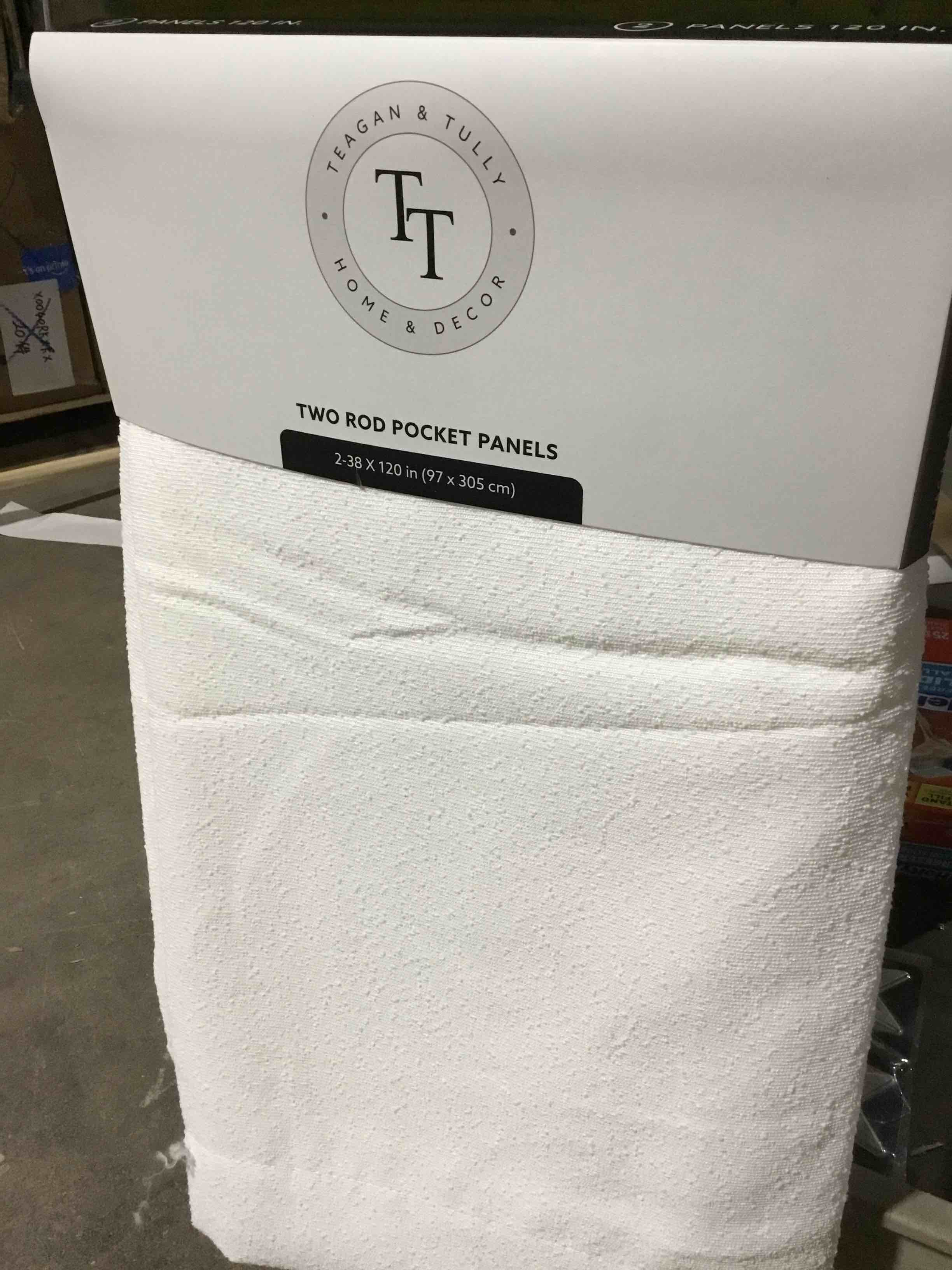 Condition photo showing New/Like New for TWOPAGES Thermal Insulated Blackout Window Curtain Drape for Bedroom Pinch Pleated and Back Tab Room Darkening Curtain for Living Room, 97x305 cm, 1 Panel, White
