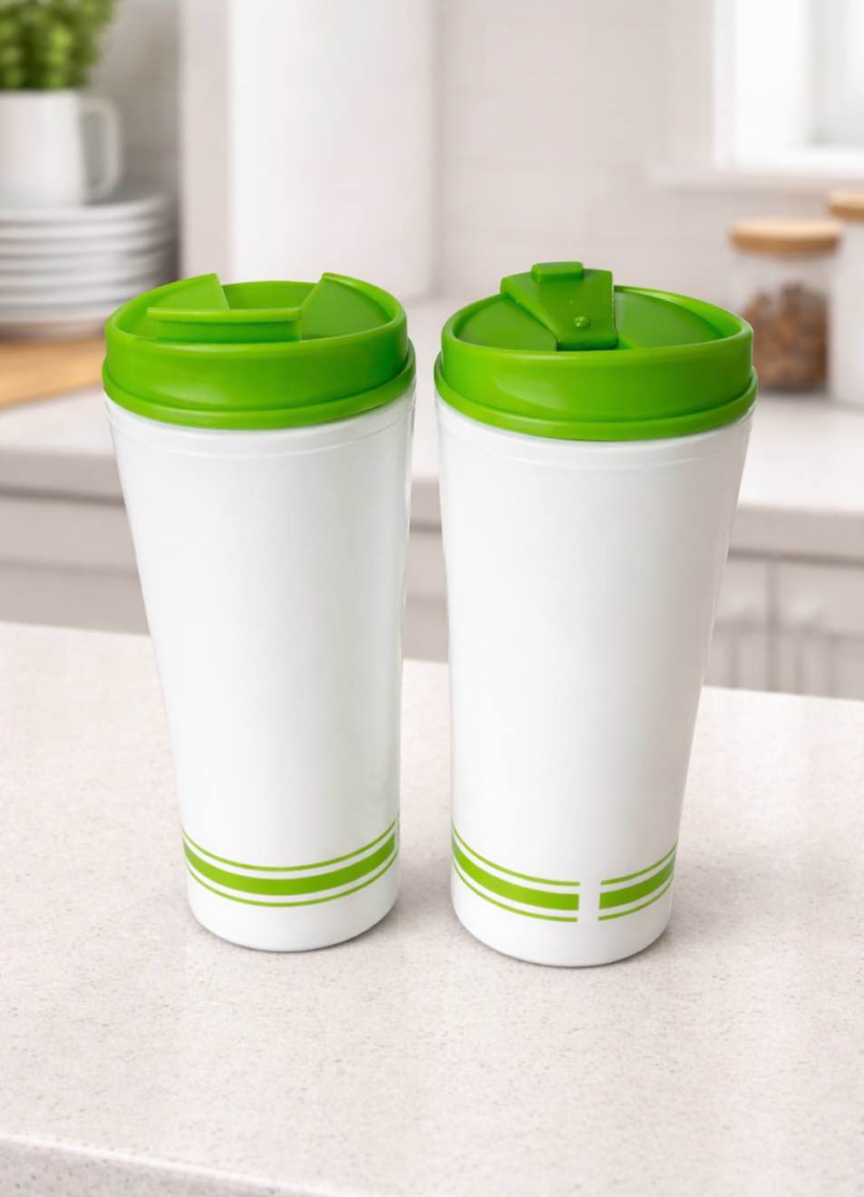 Pack of 2 Tira Stripe Tumbler – Insulated – 16 Oz. – Lime 