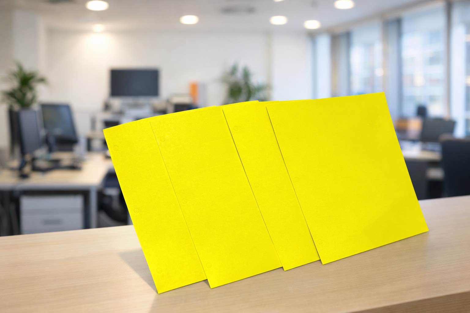 Condition photo showing Good Condition for Two Pocket Folders, RAZCC 50 Pack 2 Pocket Folders Fit Letter Size Paper, Paper Folders with Pockets for School Office Business Home (Yellow)