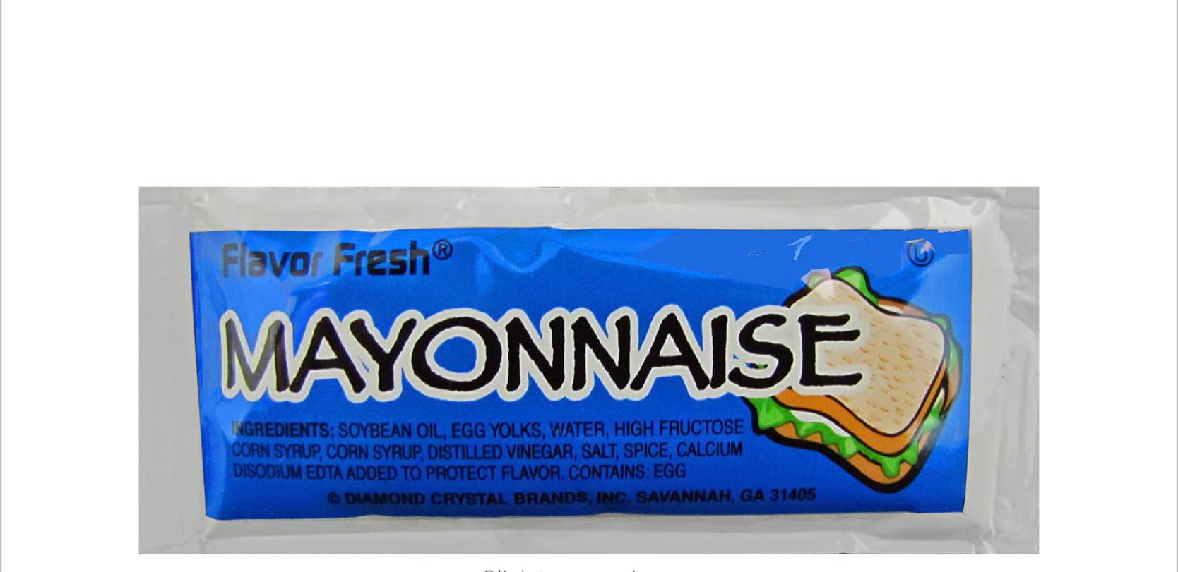 Condition photo showing New/Like New for Flavor Fresh Mayonnaise Single-Serve Packets, 9 Grams, Pack Of 200