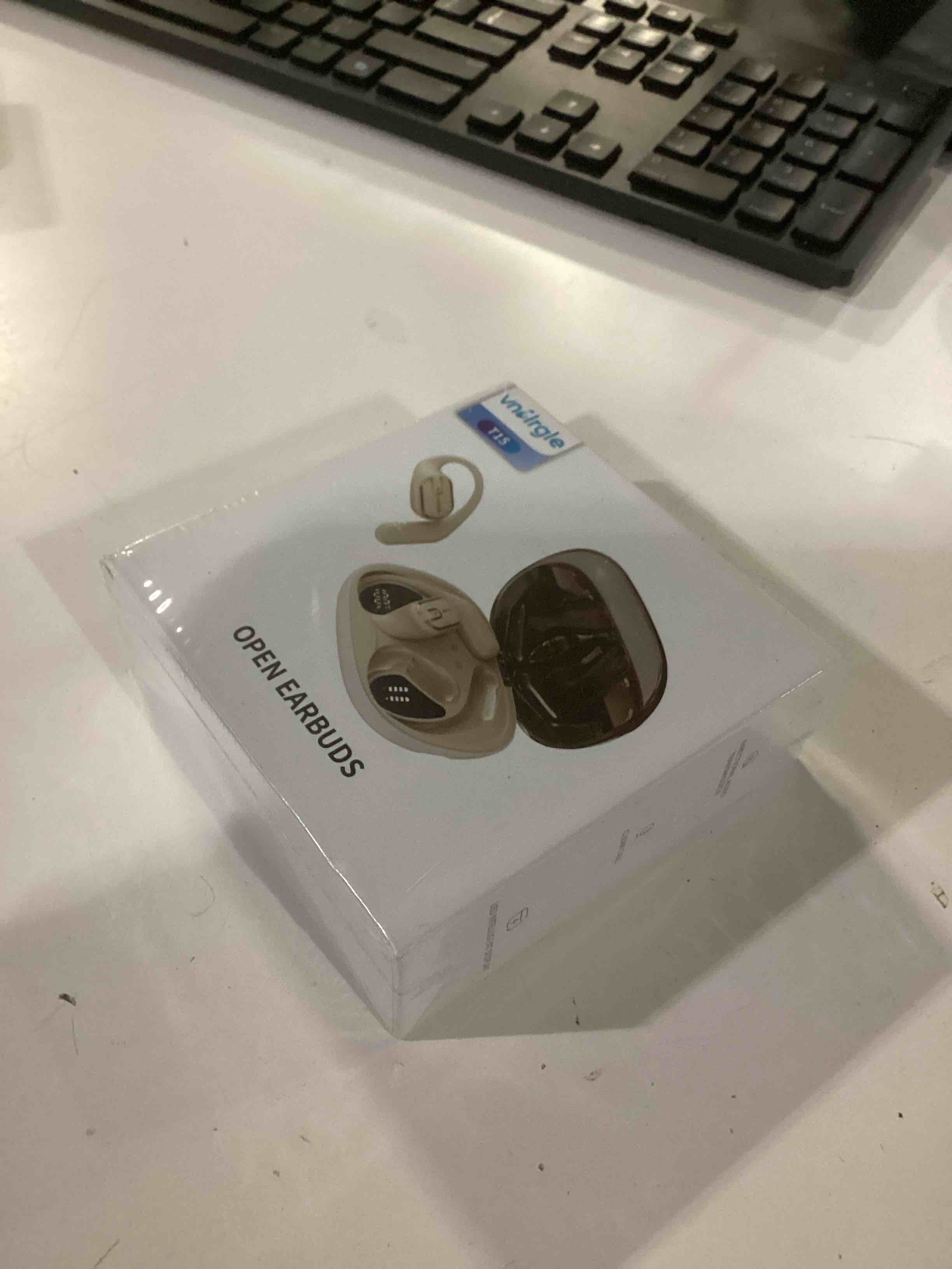 Condition photo showing New/Like New for Open Ear Headphones Earbuds wireless - 5.4 Bluetooth Ear Buds with LED Digita...