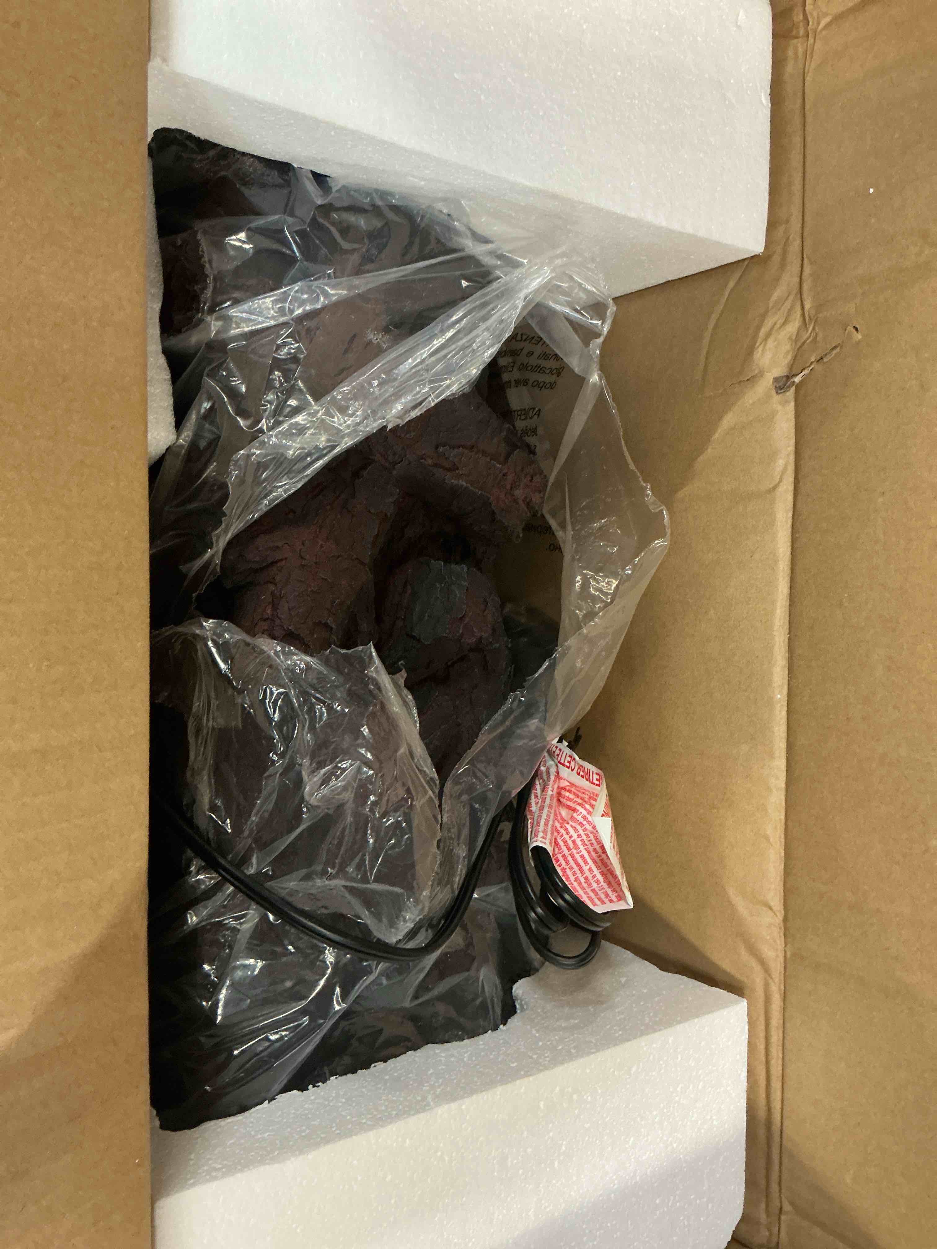 Condition photo showing As Is for duraflame Electric Log Set Heater with Crackling Sound - DFI041ARU-07 - Black