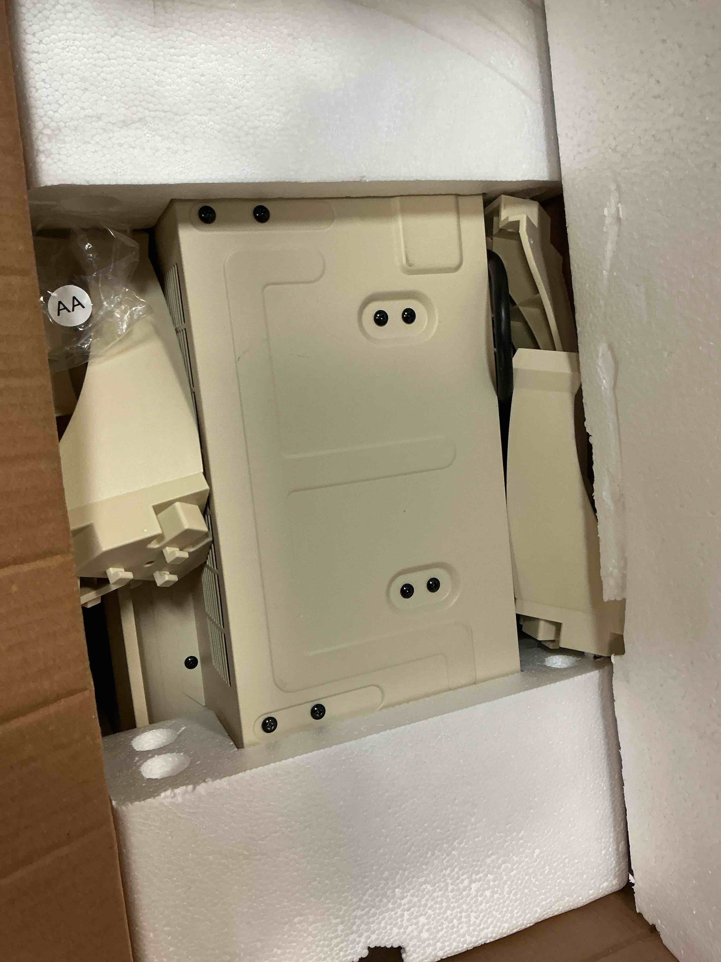 Condition photo showing As Is for duraflame Infrared Quartz Electric Stove Heater - DFI-591-04 cream 