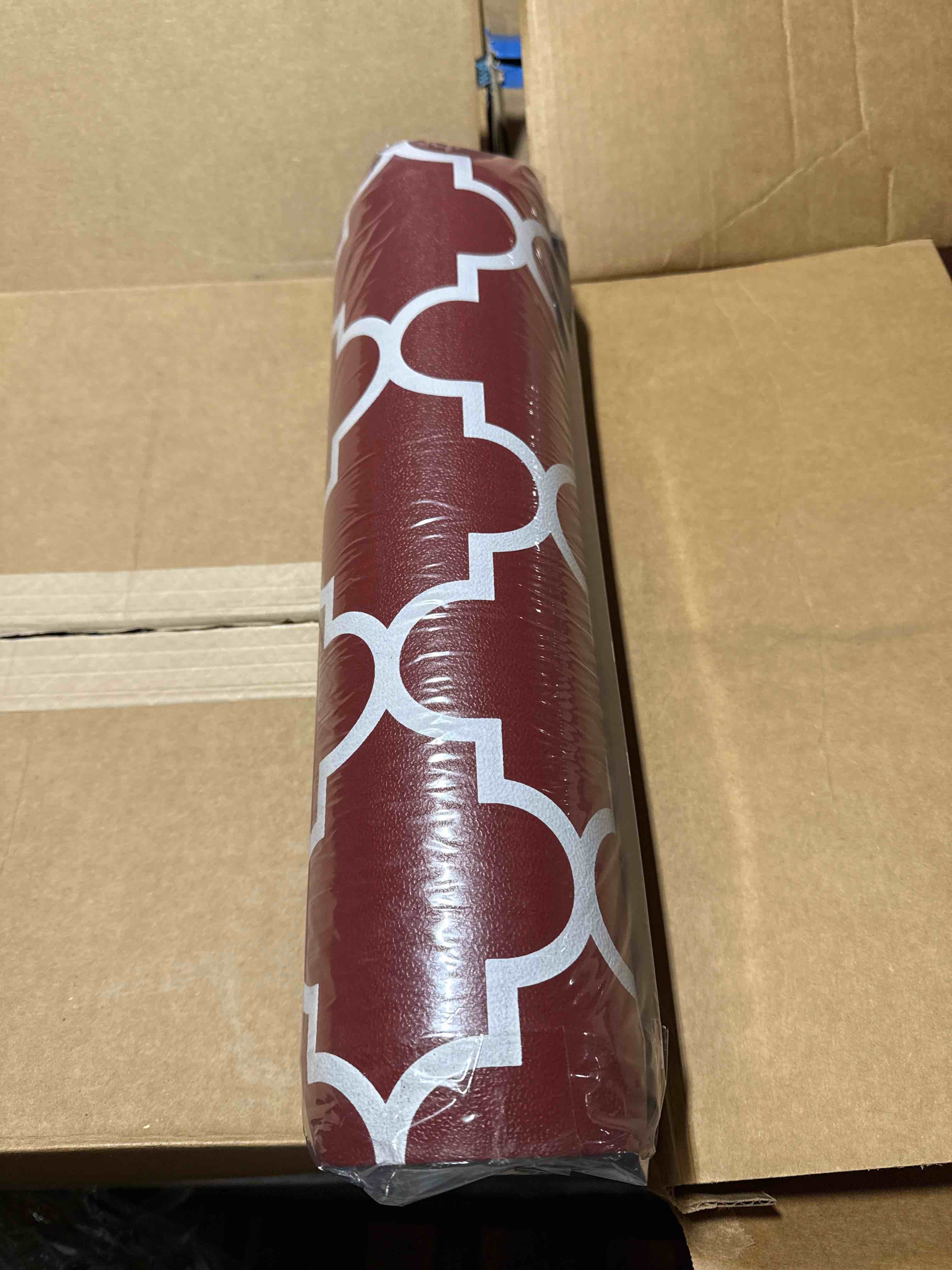 Condition photo showing New/Like New for WISELIFE Cushioned Anti-Fatigue Mats, Non Slip Waterproof Heavy Duty PVC Ergonomic Comfort Rug for Kitchen, Floor Home, Office, Sink, Laundry,Red