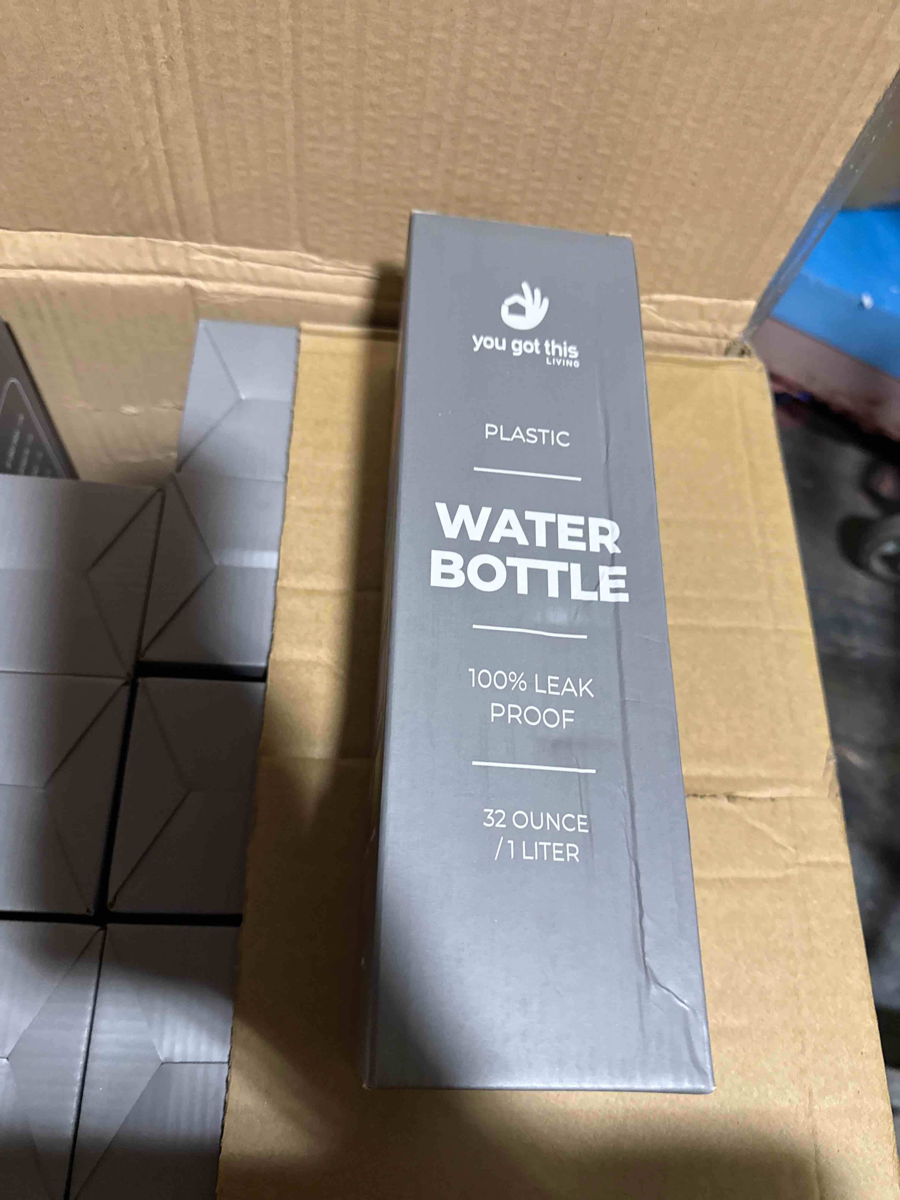 Condition photo showing New/Like New for Motivational Water Bottle with Time Marker, 32 oz Water Bottle, Sports Water Bottle with Spout, Achieve All-Day Hydration SpillProof, BPA FREE