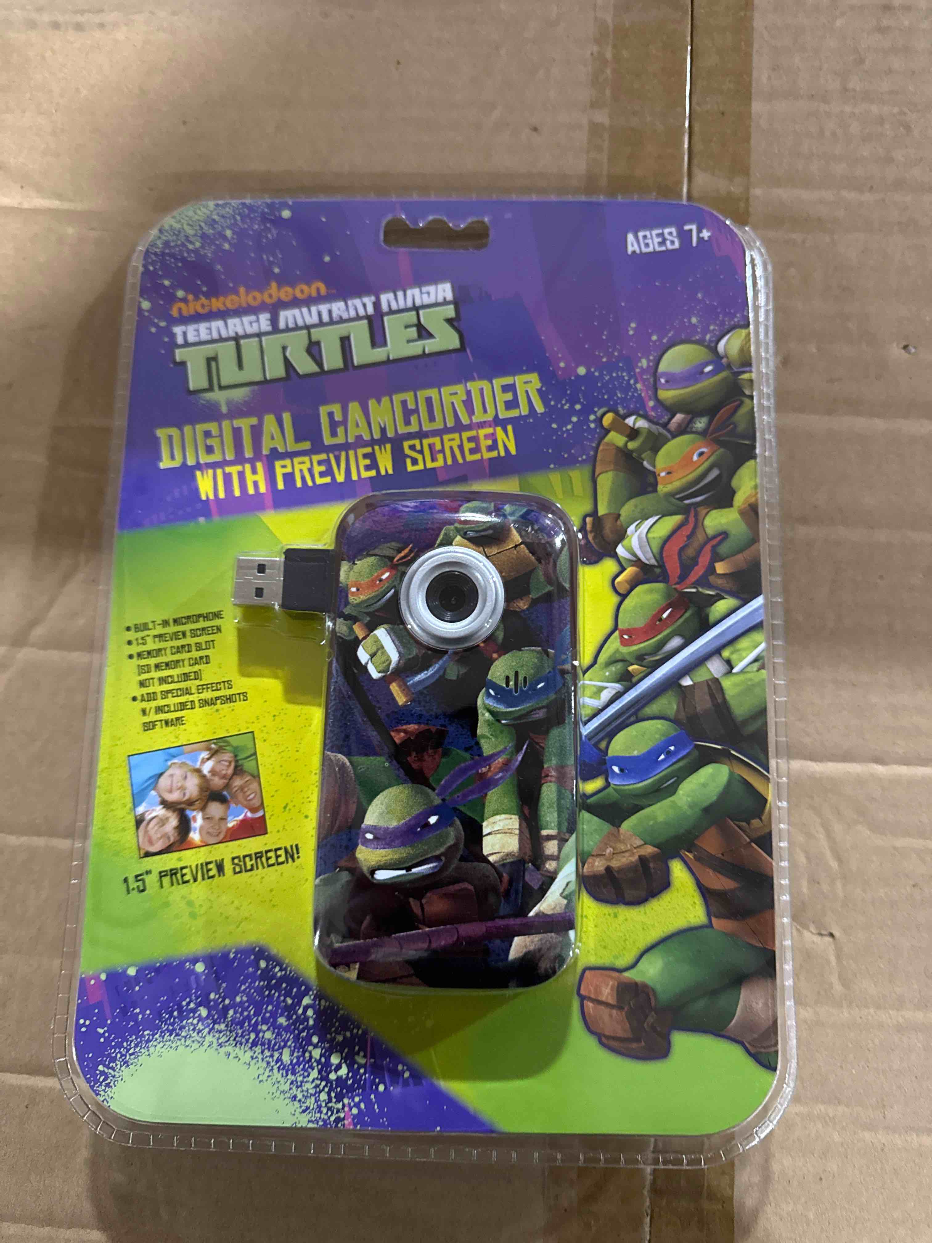 Condition photo showing New/Like New for Teenage Mutant Ninja Turtles Digital Camcorder - Green/Purple (38065)