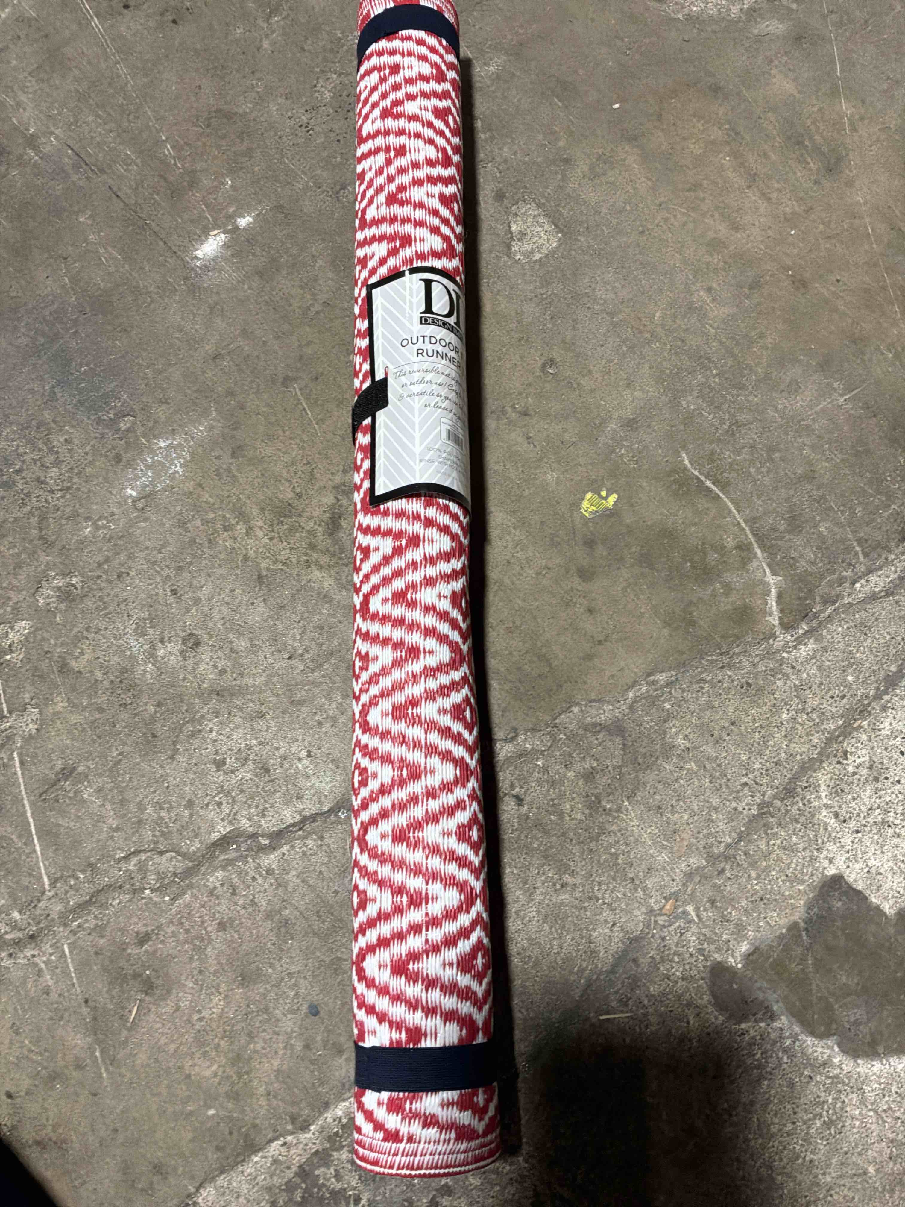 DII Reversible Indoor/Outdoor Diamond Woven Rug, 3x6', Rust