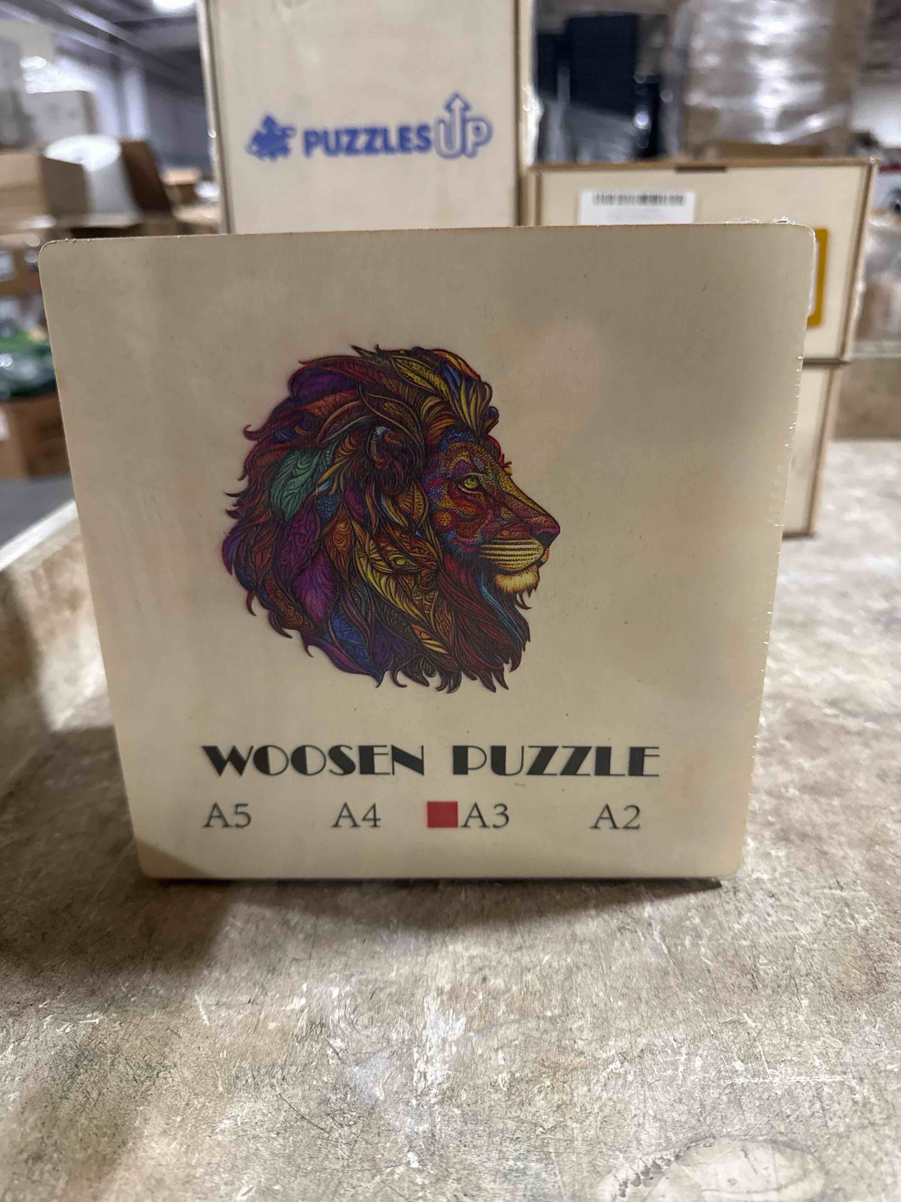 Condition photo showing New/Like New for Wooden jigsaw puzzle “ Lion”