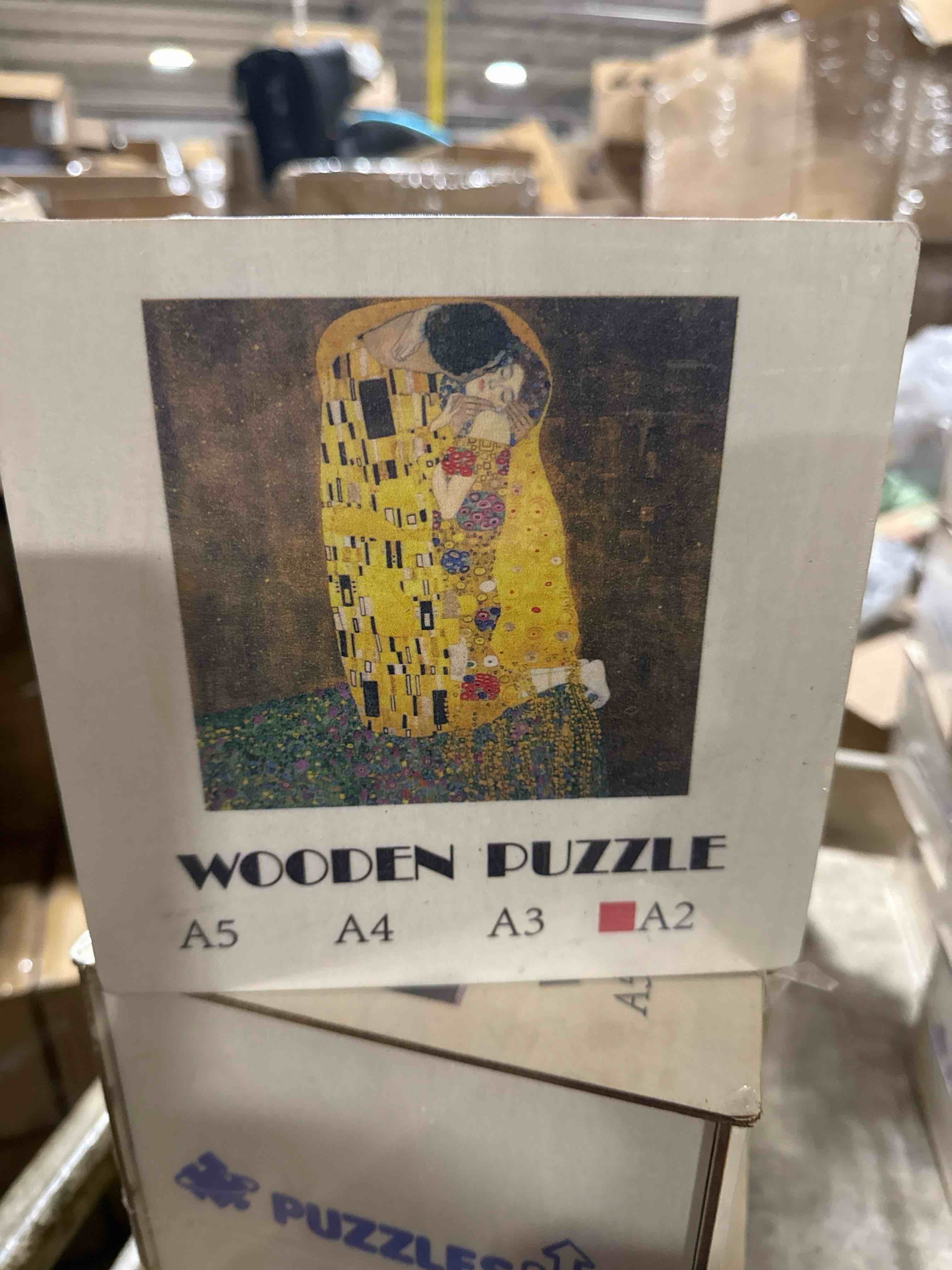Condition photo showing New/Like New for Wooden Puzzle for Adults The Kiss Klimt
