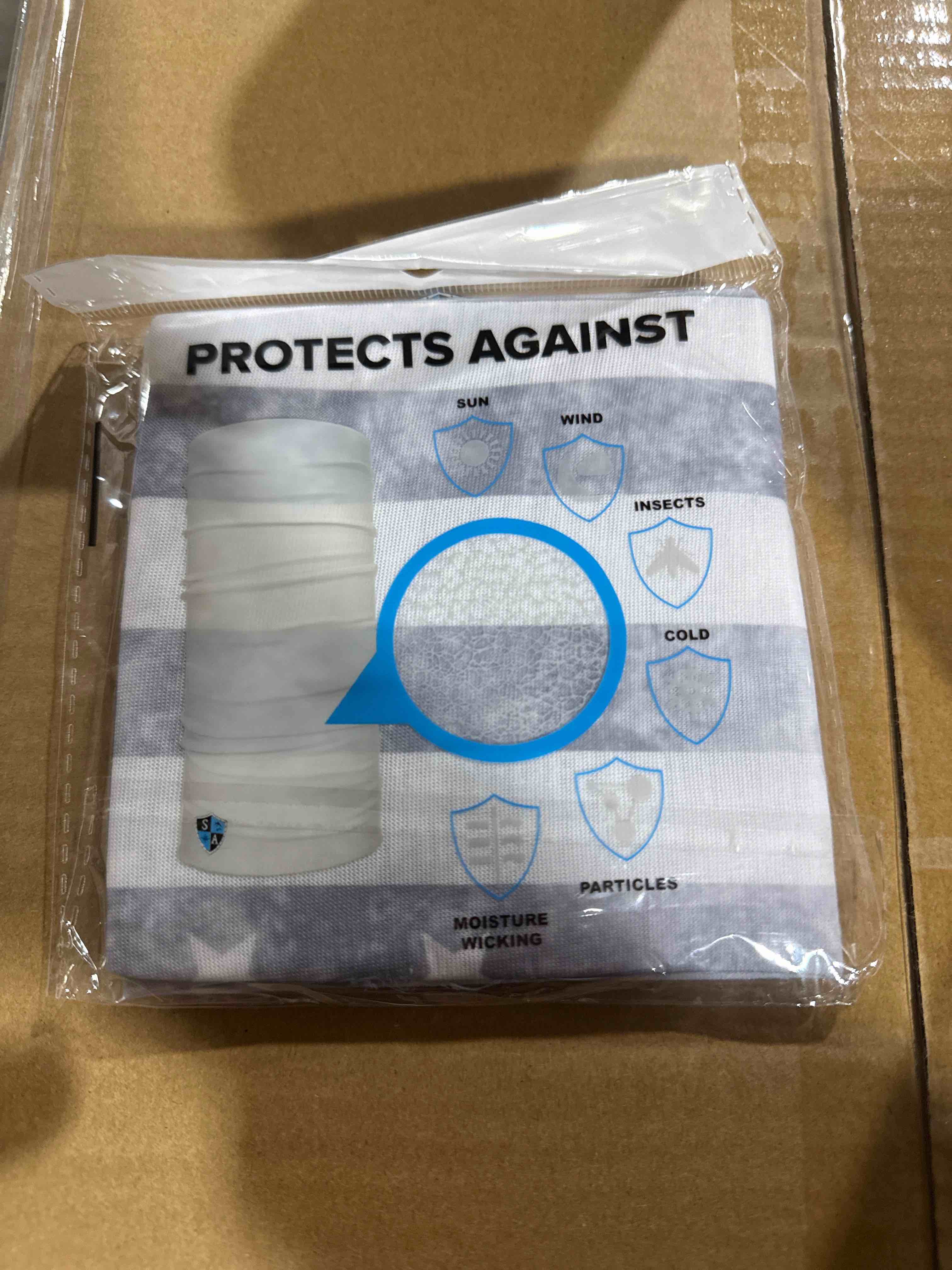 Condition photo showing New/Like New for SA Neck Gator American Flag Grey