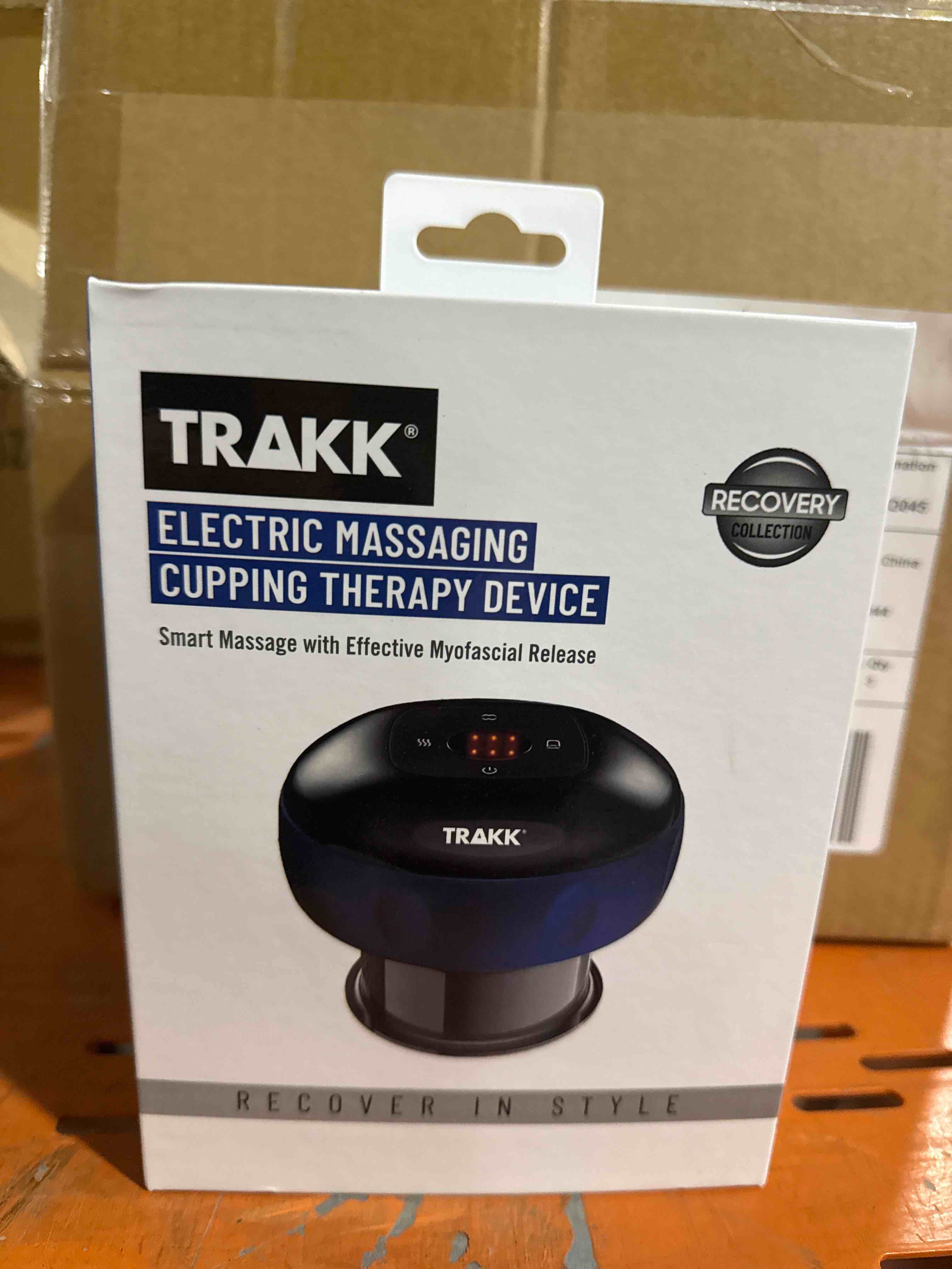 Condition photo showing New/Like New for TRAKK Smart Dynamic Cupping Therapy Massager 4 in 1 Blue and Black for all body parts except face