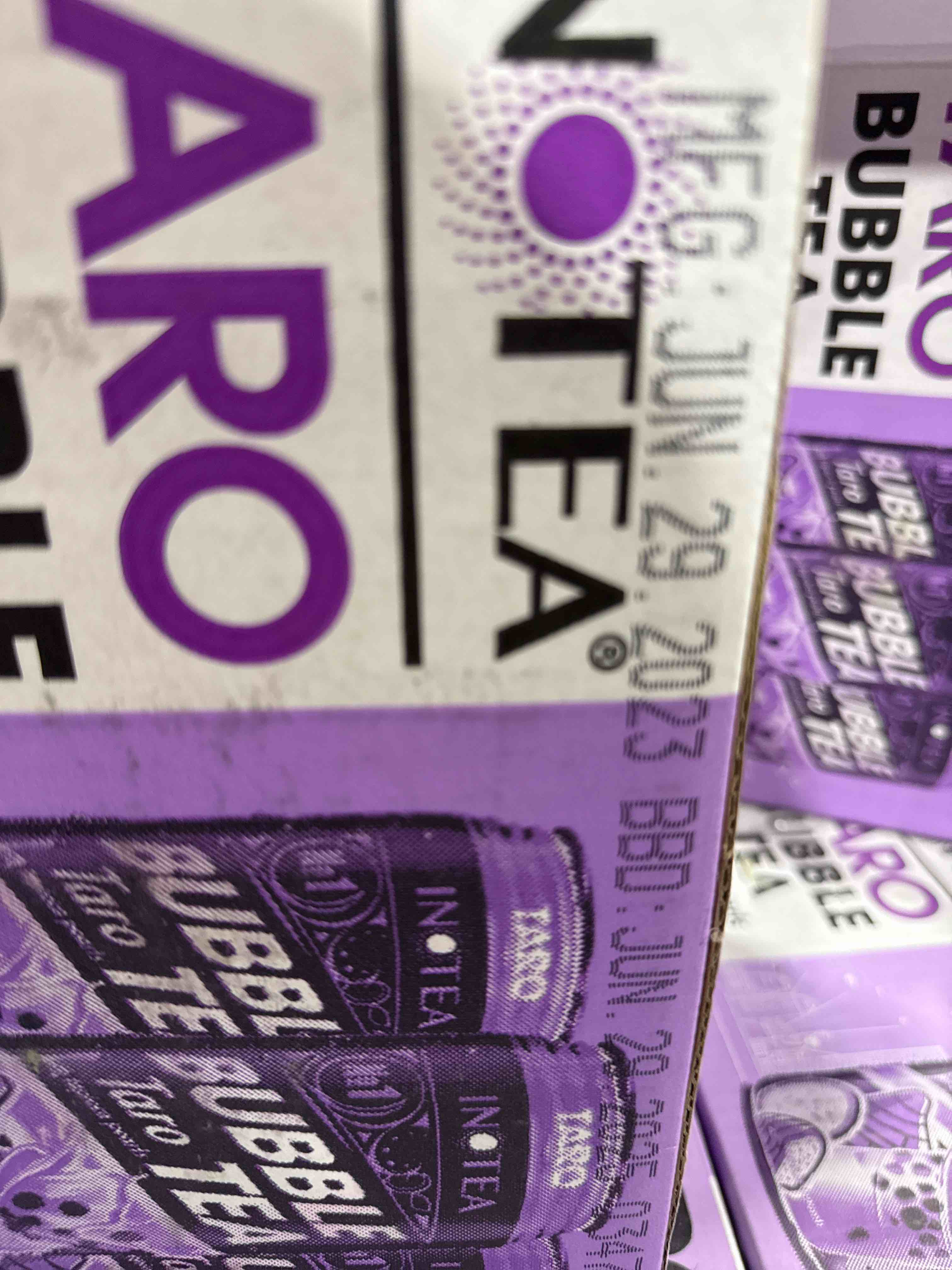 Condition photo showing New/Like New for Inotea, Bubble Milk Tea Taro With Tapioca Pearls, 16.6 Oz (Case Of 12) BB 7.22.25 