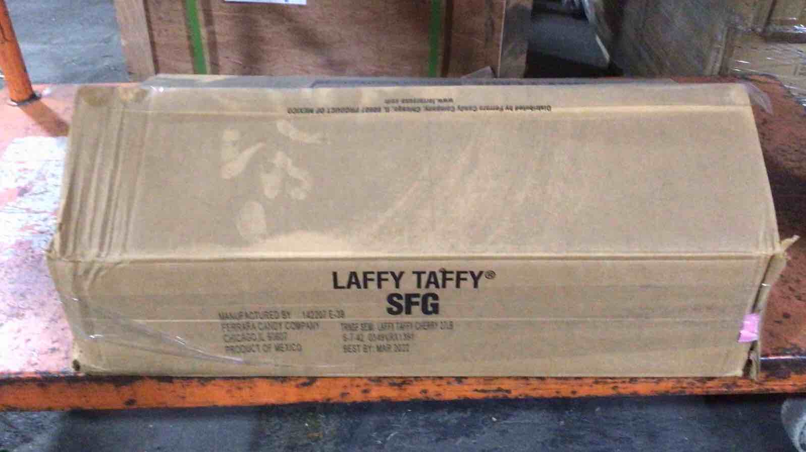 Condition photo showing Good Condition for 24 pounds of cherry Laffy taffy Best by apr22