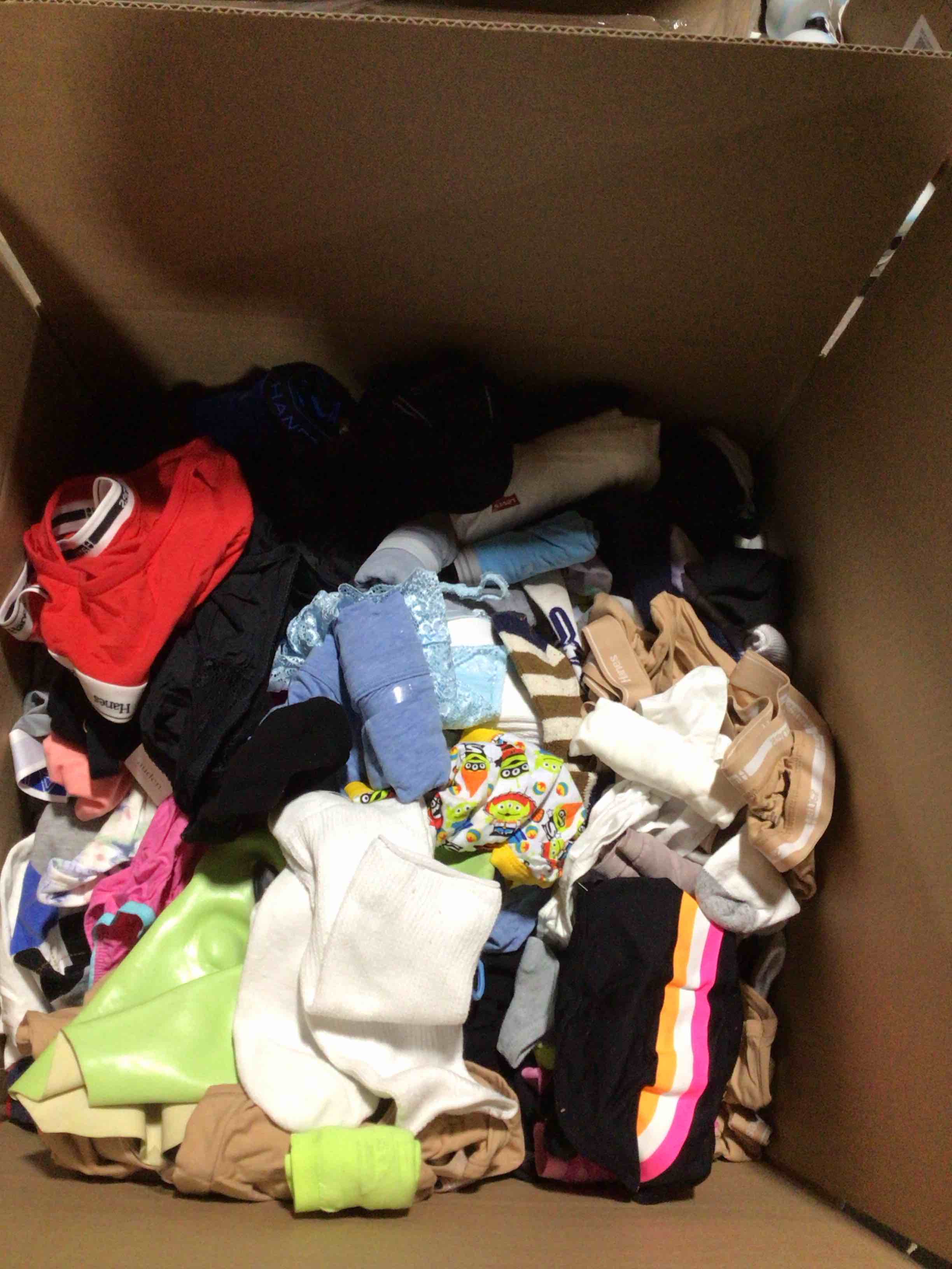 Box Lot of New Clothes  underwear (100pcs)