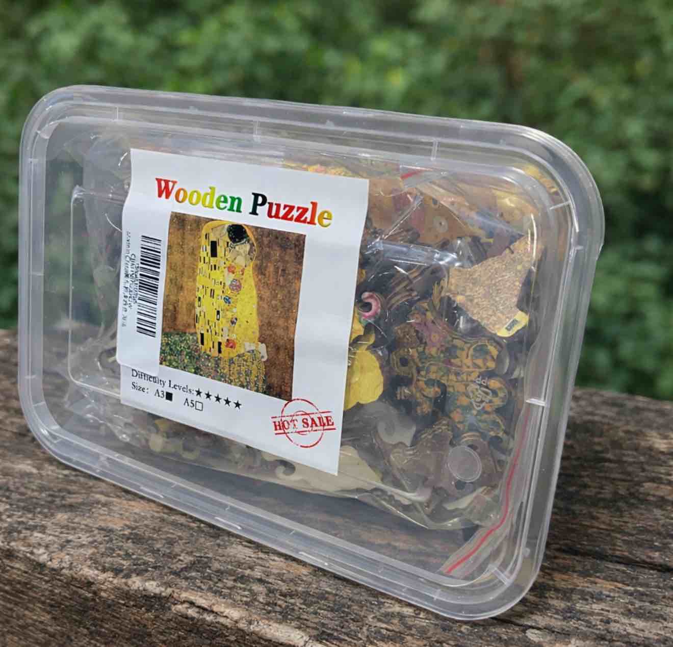 Wooden Puzzle Difficulty Levels 5, Size A3