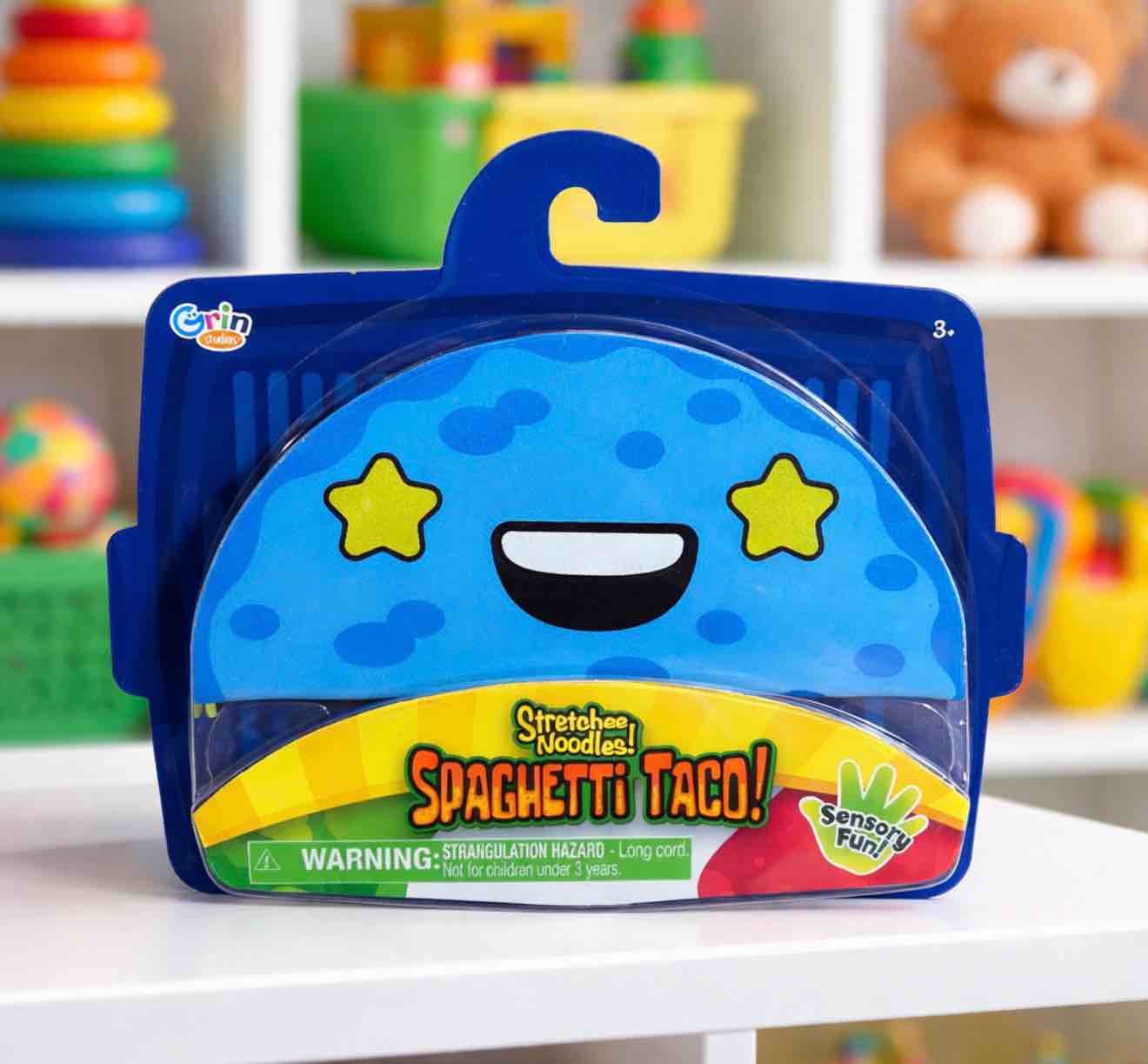 Grin Studios Stretchee Noodles SPAGHETTI TACO! Sensory Fun 