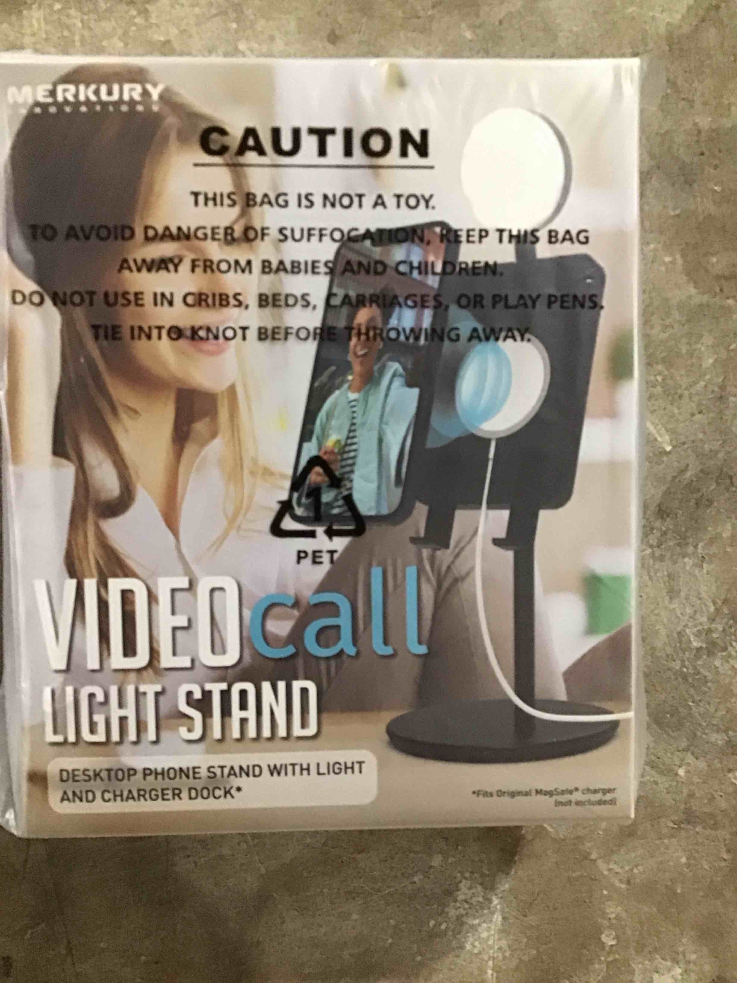 Condition photo showing New/Like New for Video Call Light Stand - Desktop Phone Stand with Light and Charger Dock