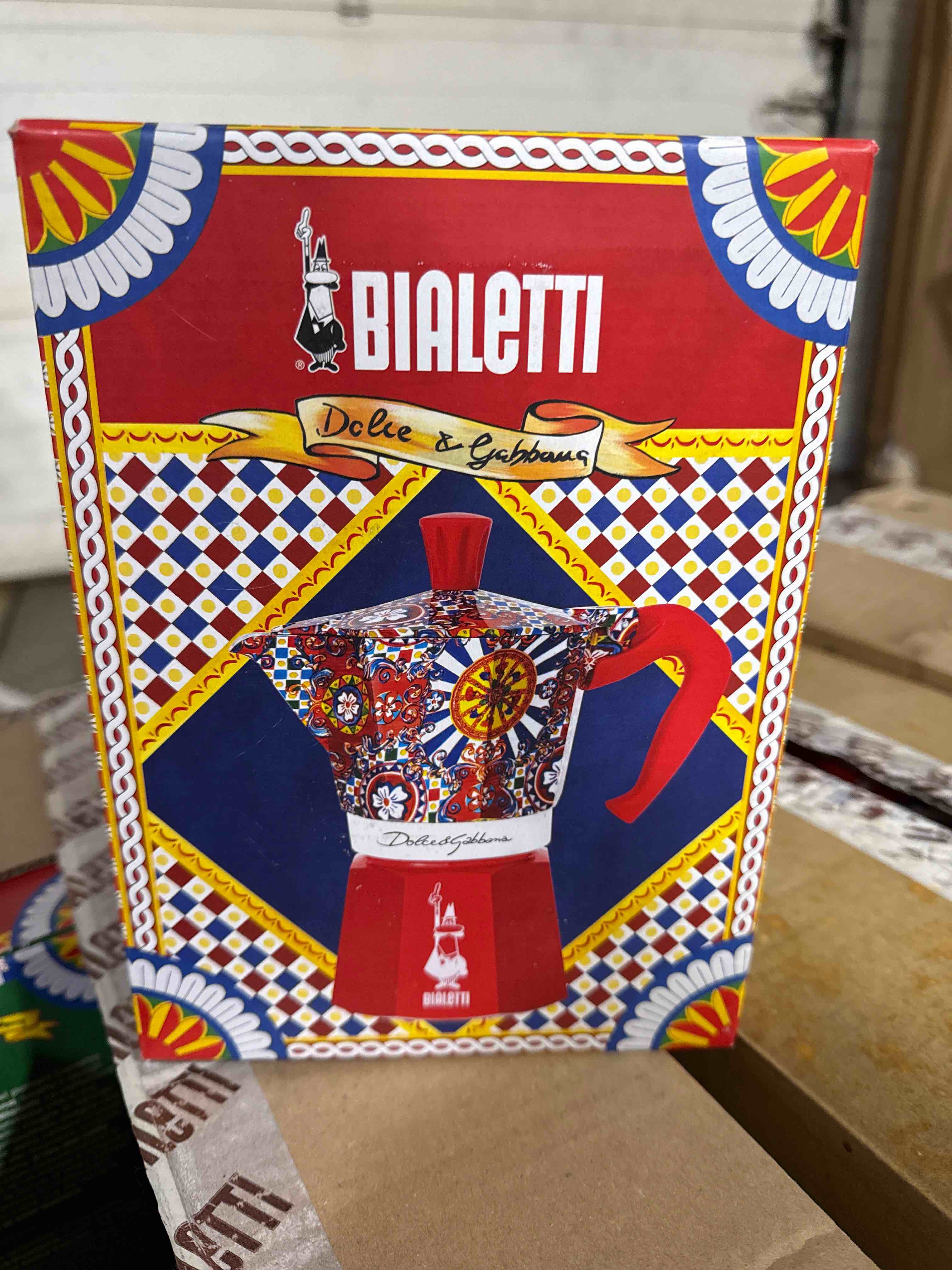 Condition photo showing Good Condition for Dolce & Gabbana Moka Machine 6-Cup Coffee Maker