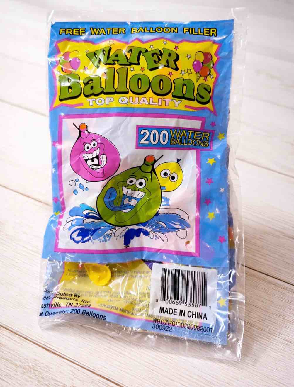 200 water balloons with filler