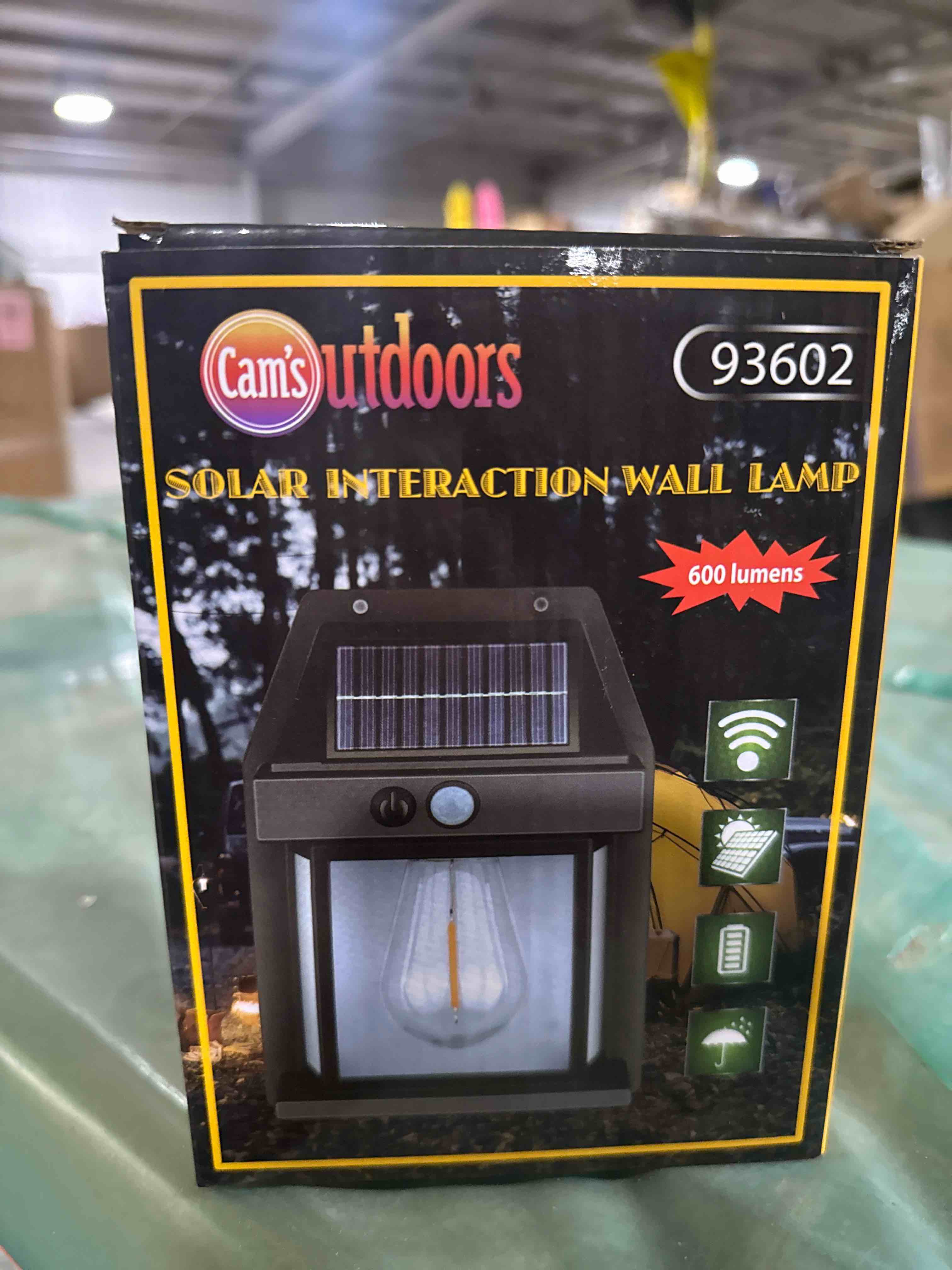 Solar interactive wall lamp