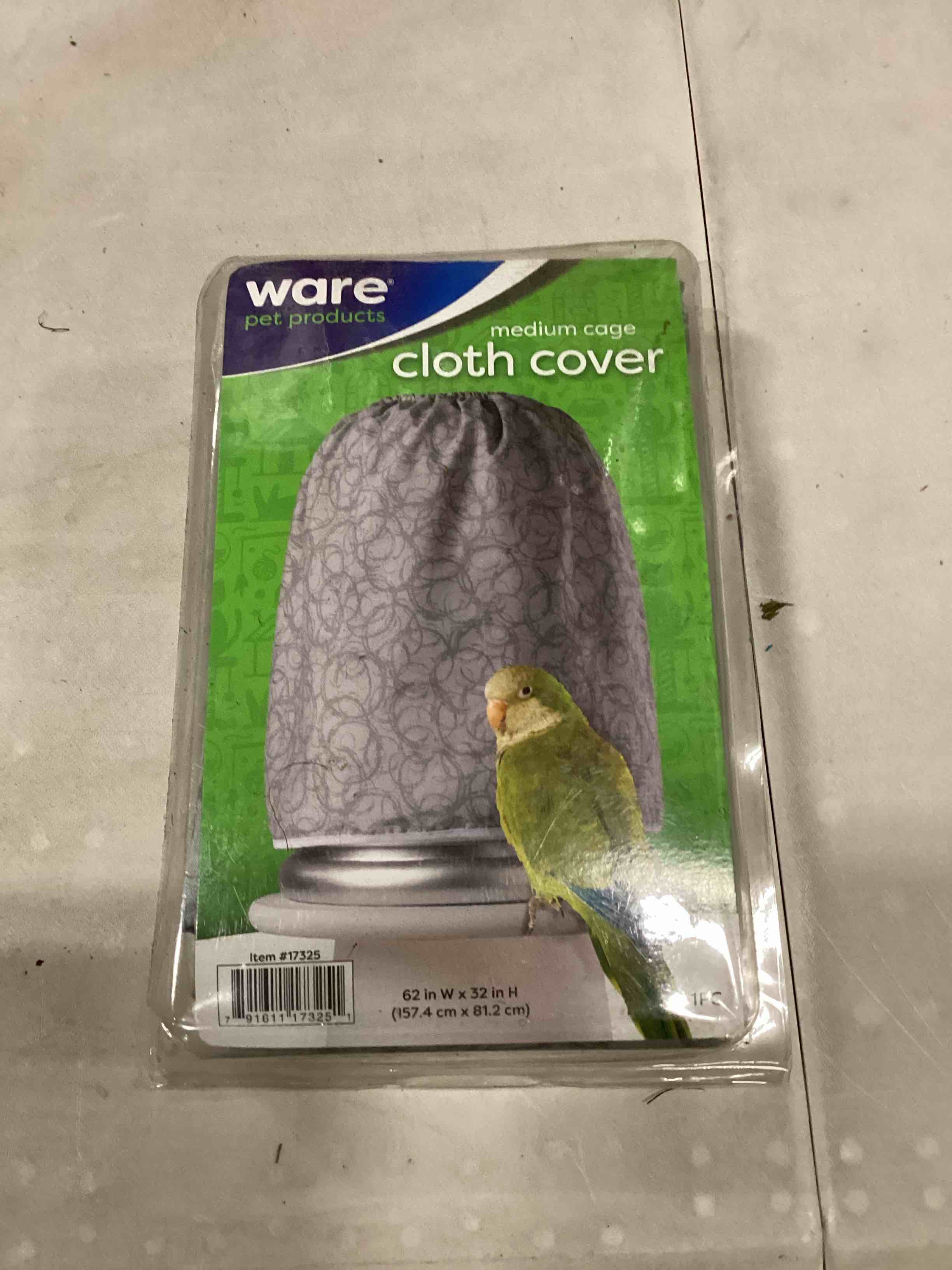 Condition photo showing New/Like New for Ware Manufacturing Medium Bird Cage Cover - 62" x 32"