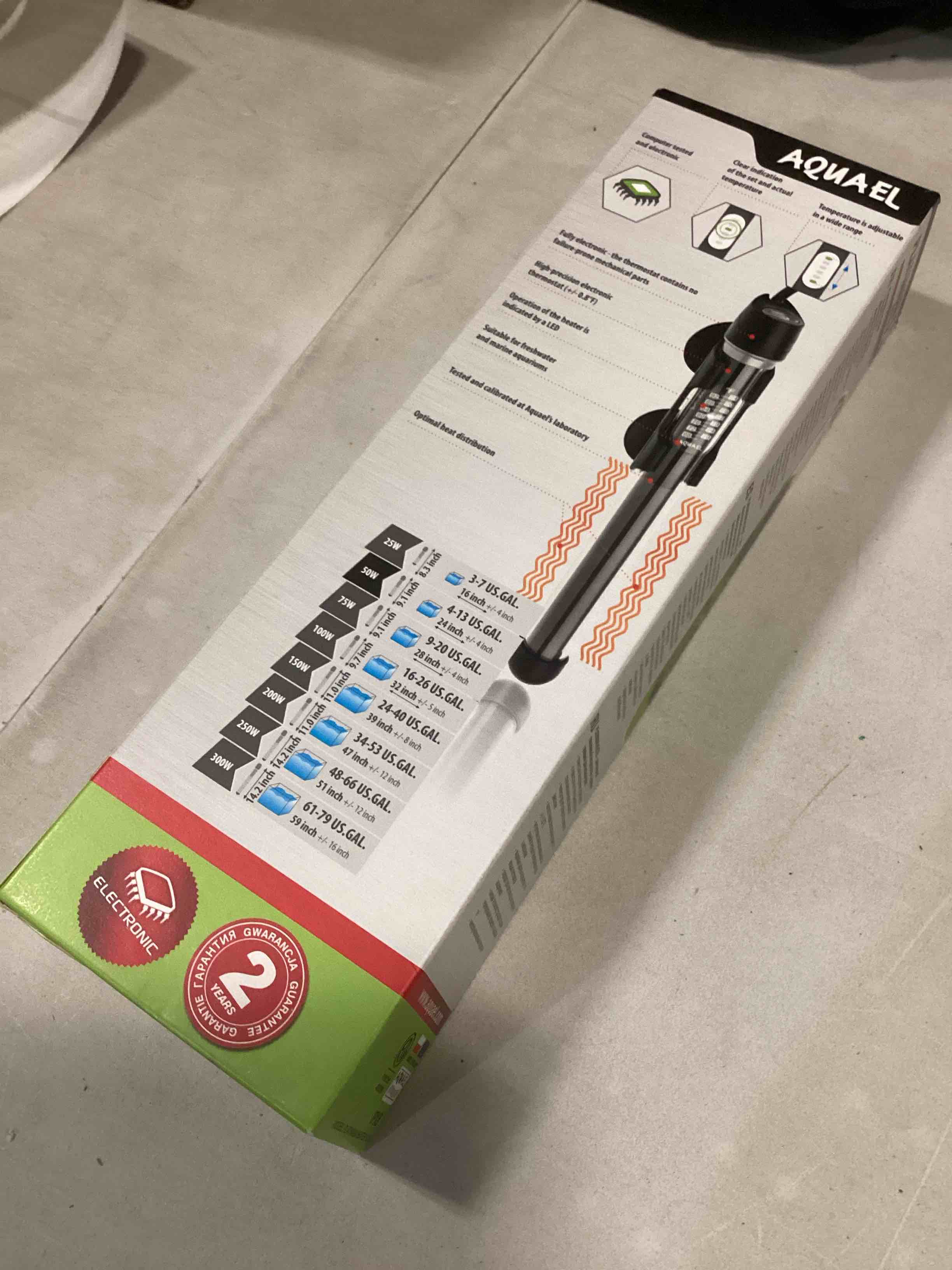 Condition photo showing New/Like New for AquaEl Platinium Heater platinum heater 50