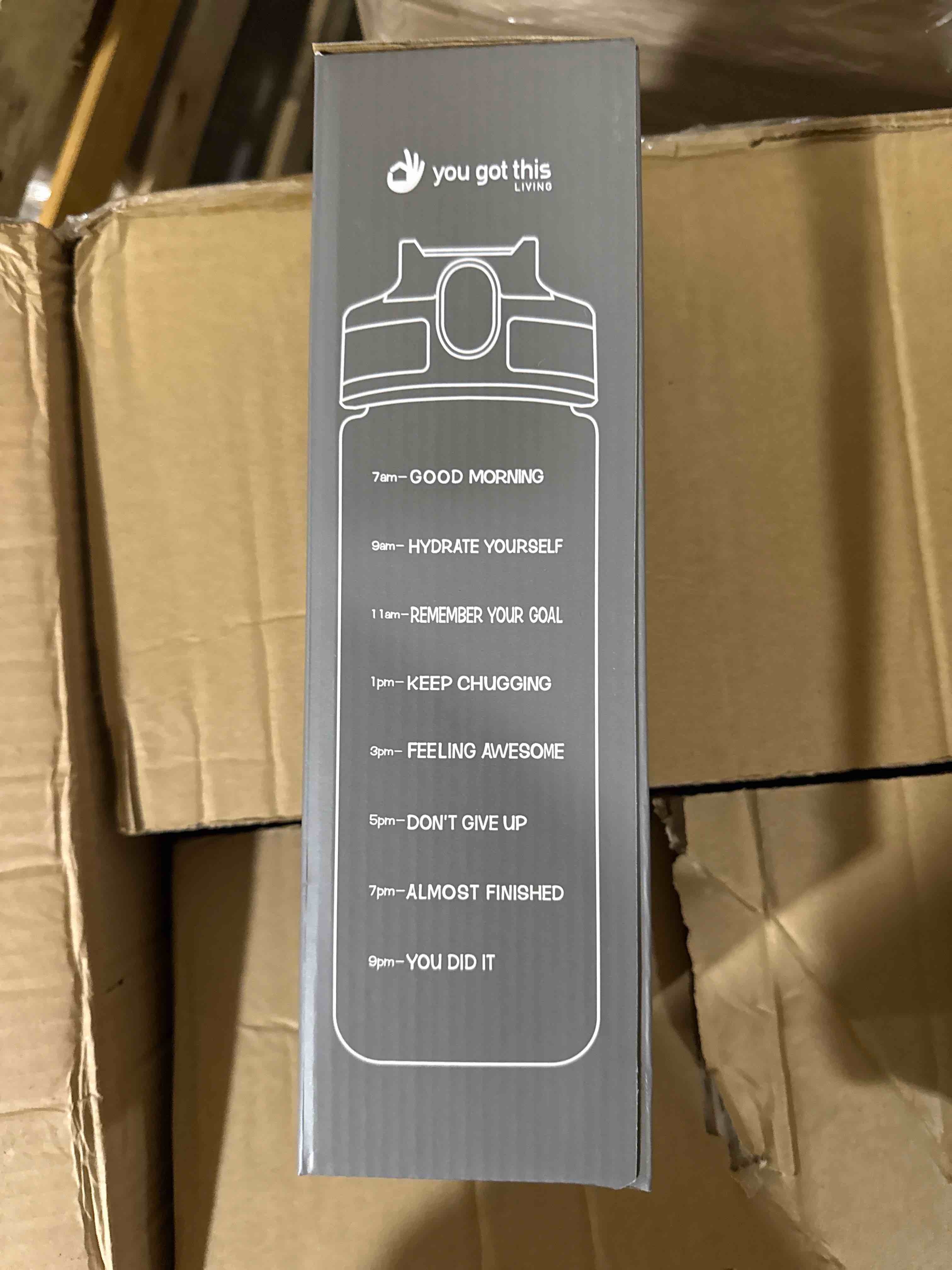 Condition photo showing New/Like New for you got this motivational water bottle 32 oz white 