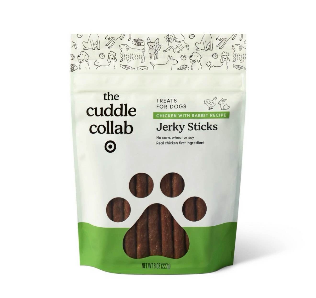 Condition photo showing New/Like New for Chicken with Rabbit Jerky Stick Dog Treats - 8oz - The Cuddle Collab