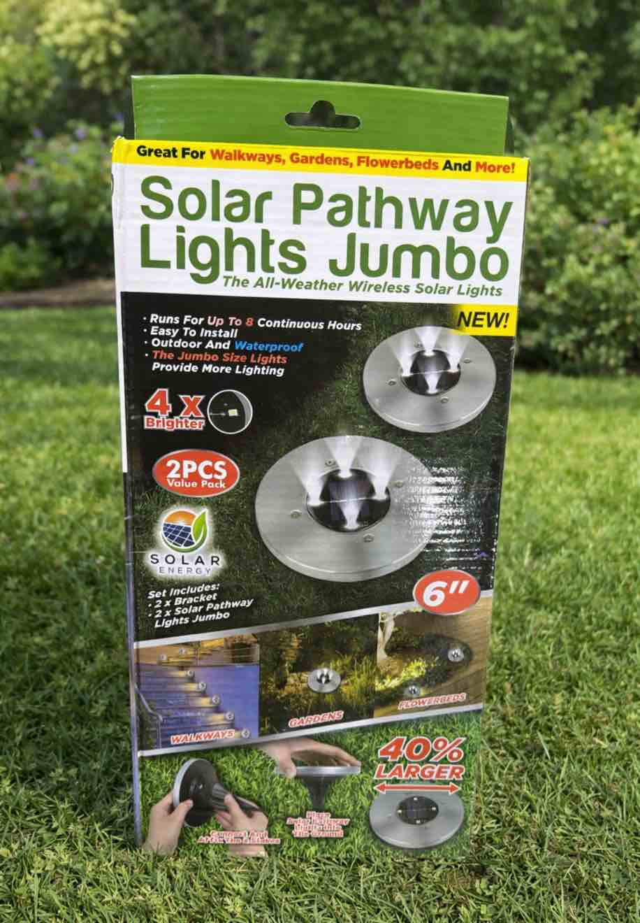 Tekno 6-Inch Solar Pathway Lights, 2pc