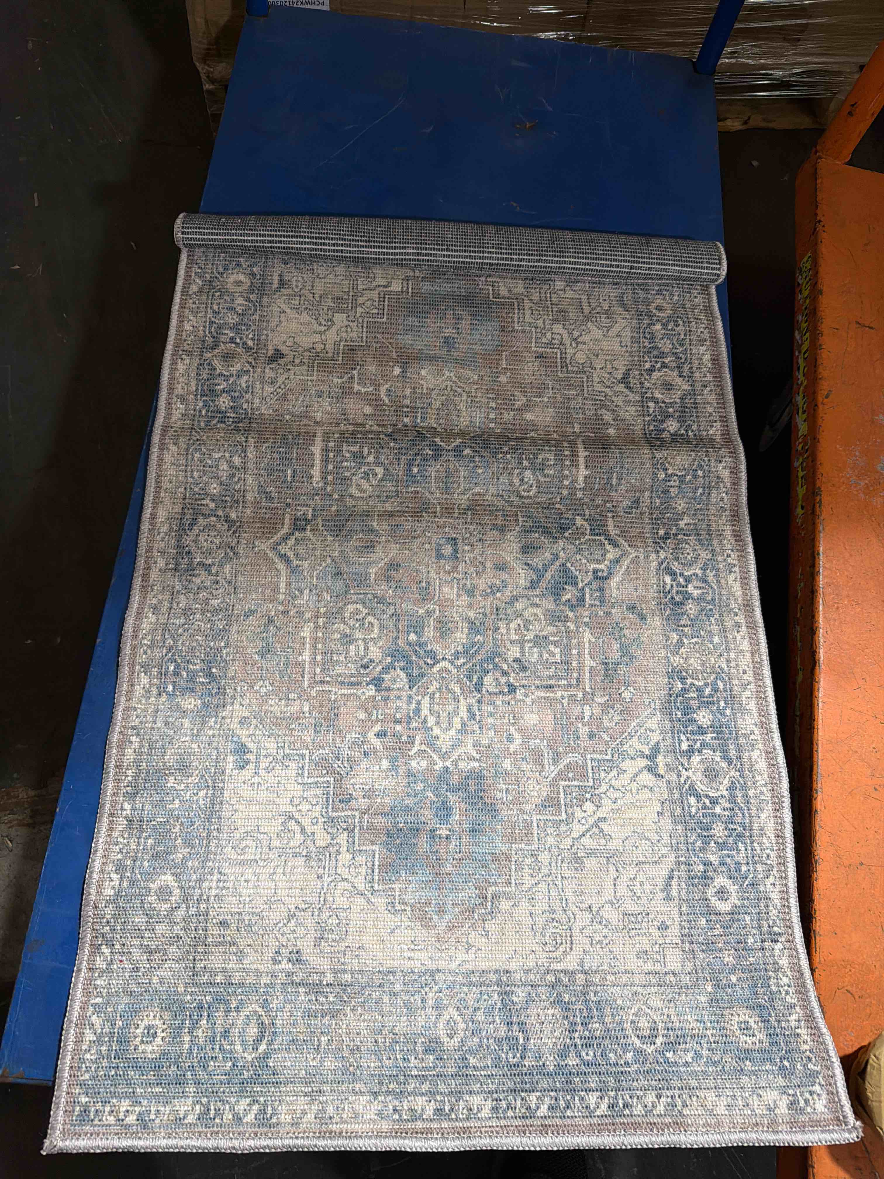 Condition photo showing New/Like New for timeless designs josephine ii terra blue (2x3'4)
