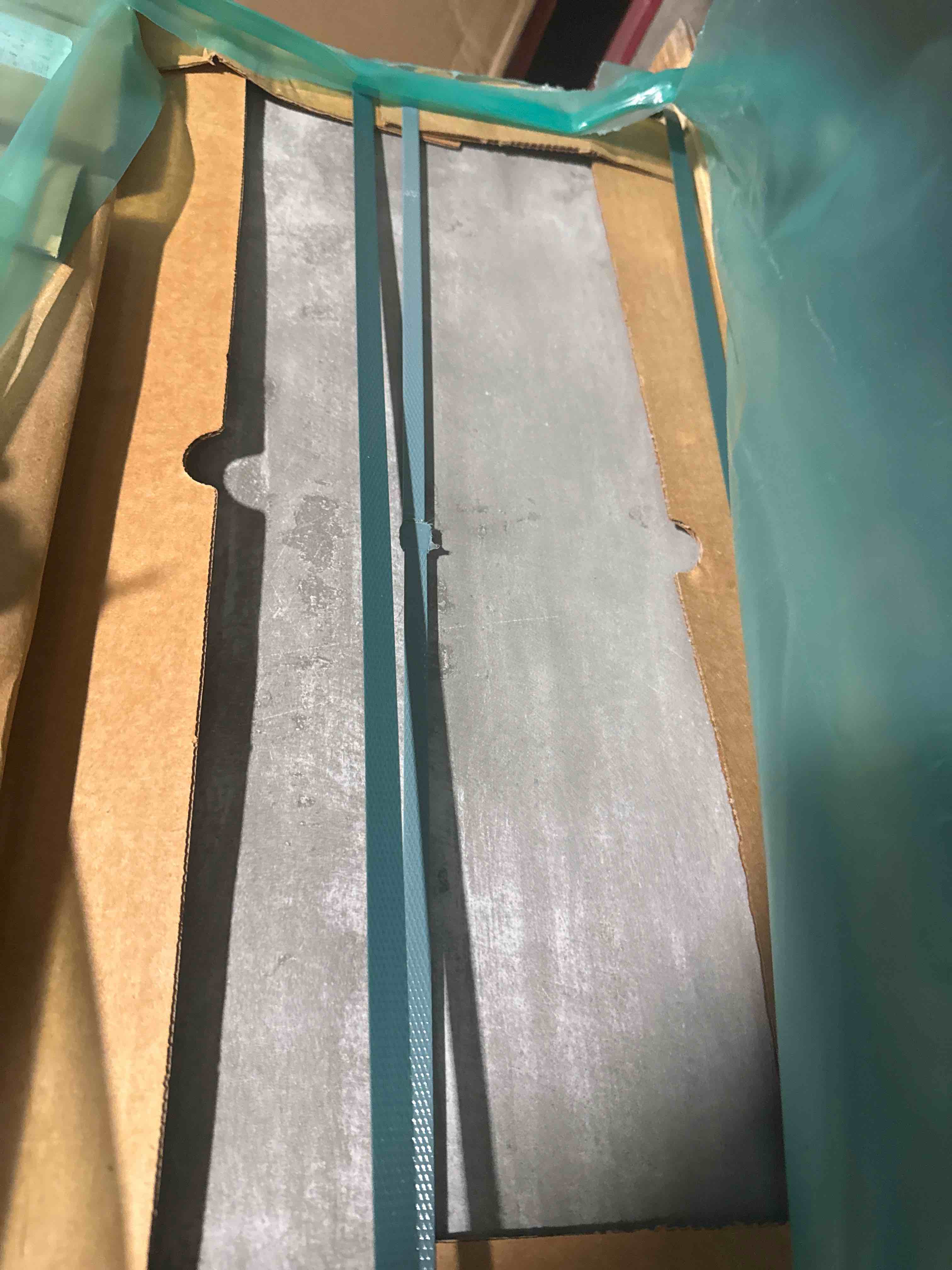 Condition photo showing New/Like New for Forge Aluminum 12”x 24” Porcelain Tile 13.56 sq ft/ box - 40 boxes- bid per sq ft 