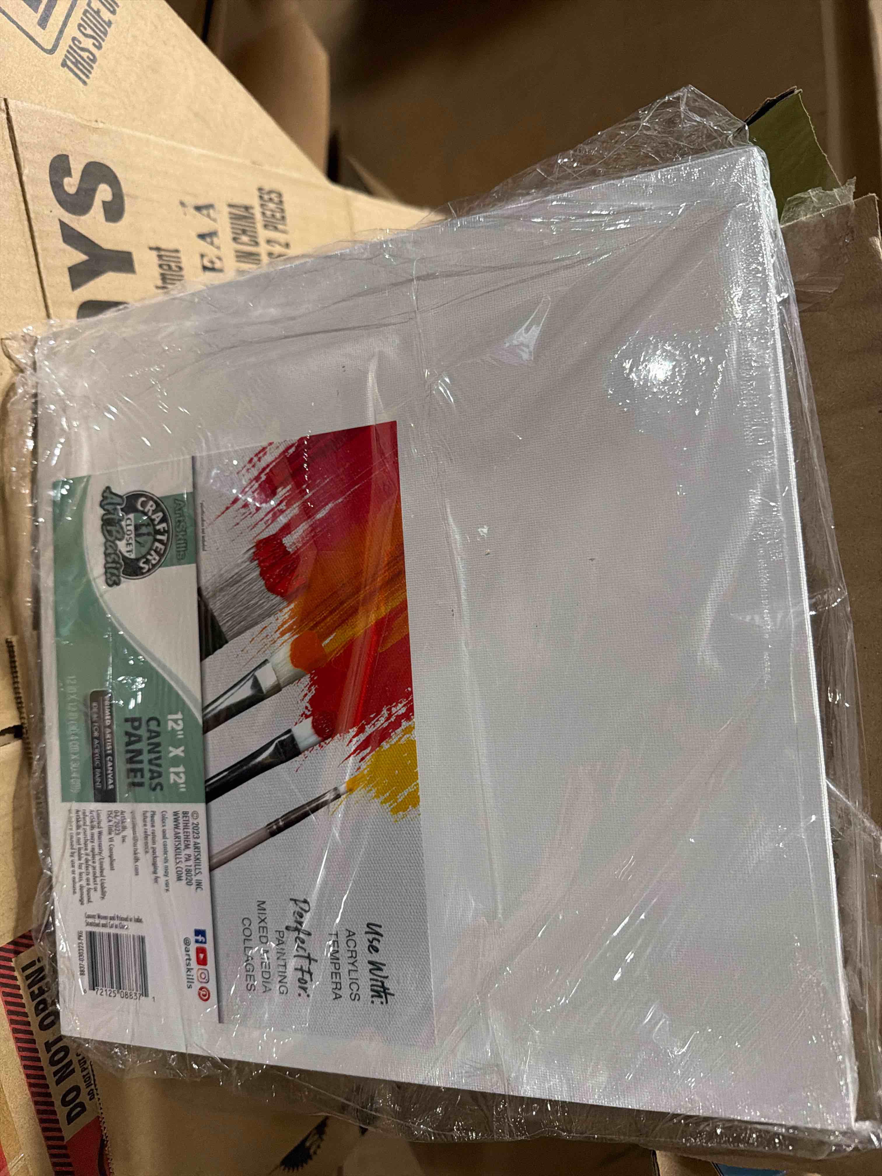 Condition photo showing Brand New for Crafter's Closet ArtBasics Canvas Panel, 12" x 12"