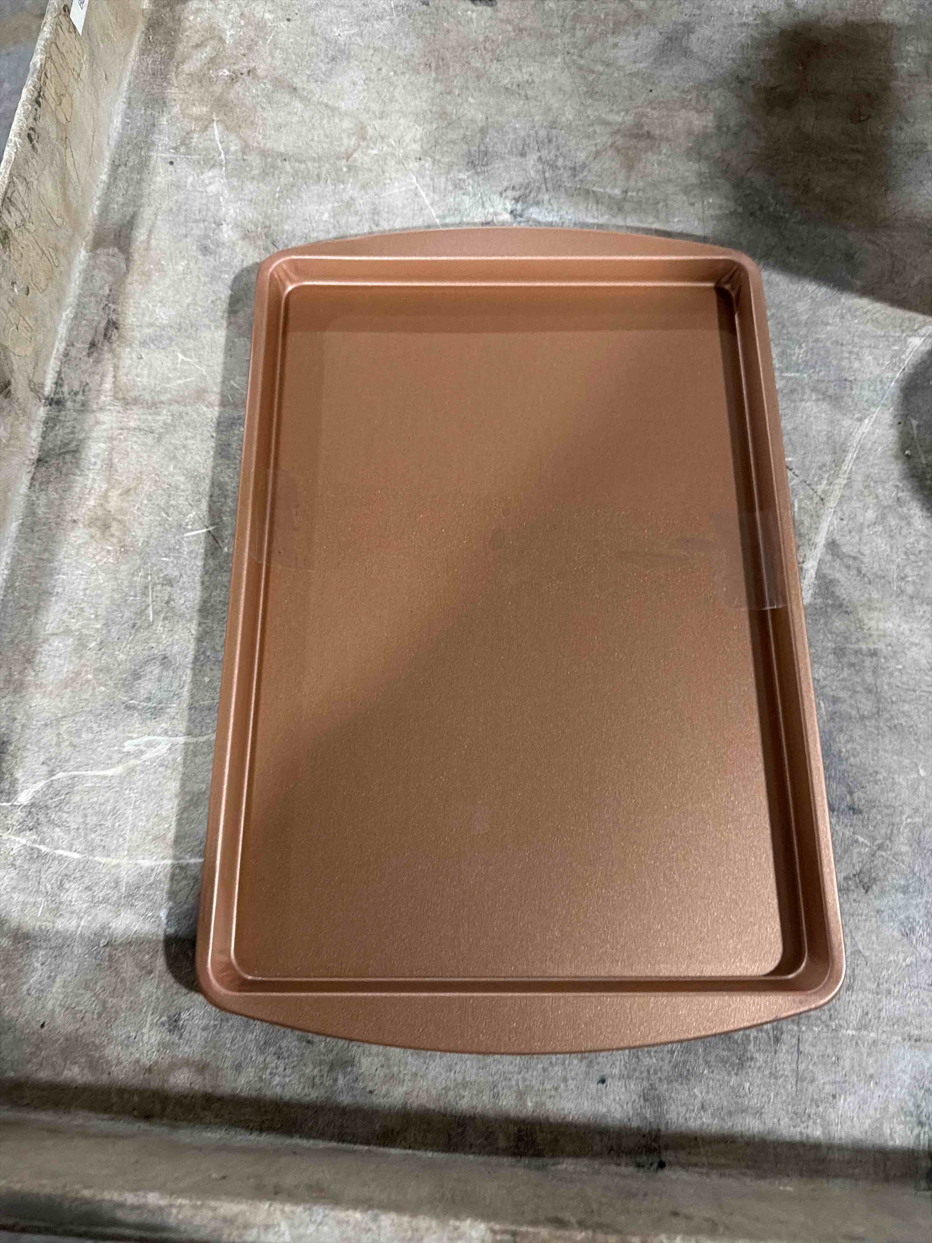 Condition photo showing Good Condition for  Copper Chef Nonstick Copper Crisper Pan, 12 x 18 Inch Deluxe, 2-Piece