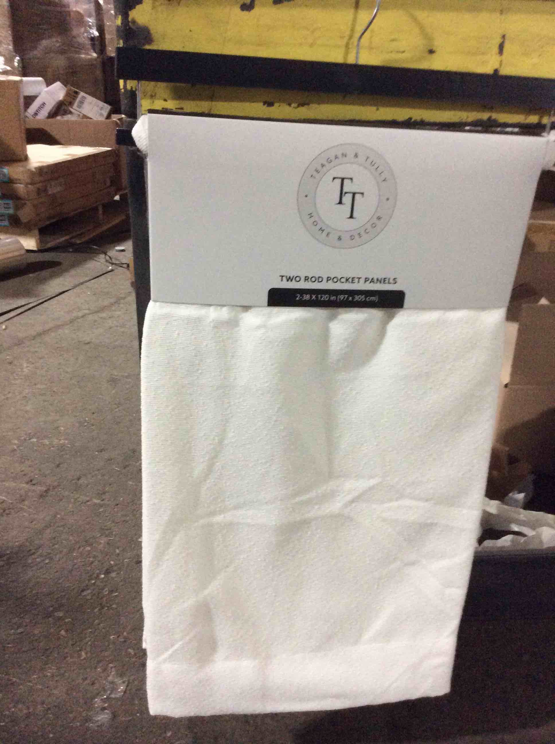 Condition photo showing New/Like New for twopages thermal insulated blackout window curtain drape for bedroom pinch pleated and back tab room darkening curtain for living room, 97x305 cm, 1 panel, white